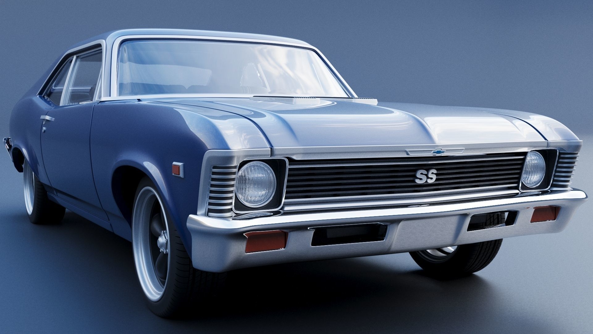Chevrolet Nova SS 1969 3D print model_9