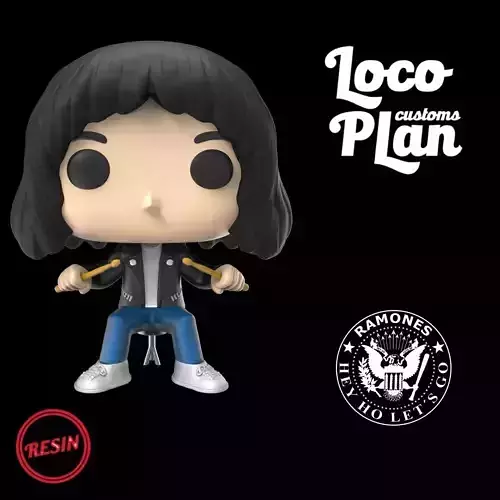 Marky Ramone The Ramones Custom 3D print model