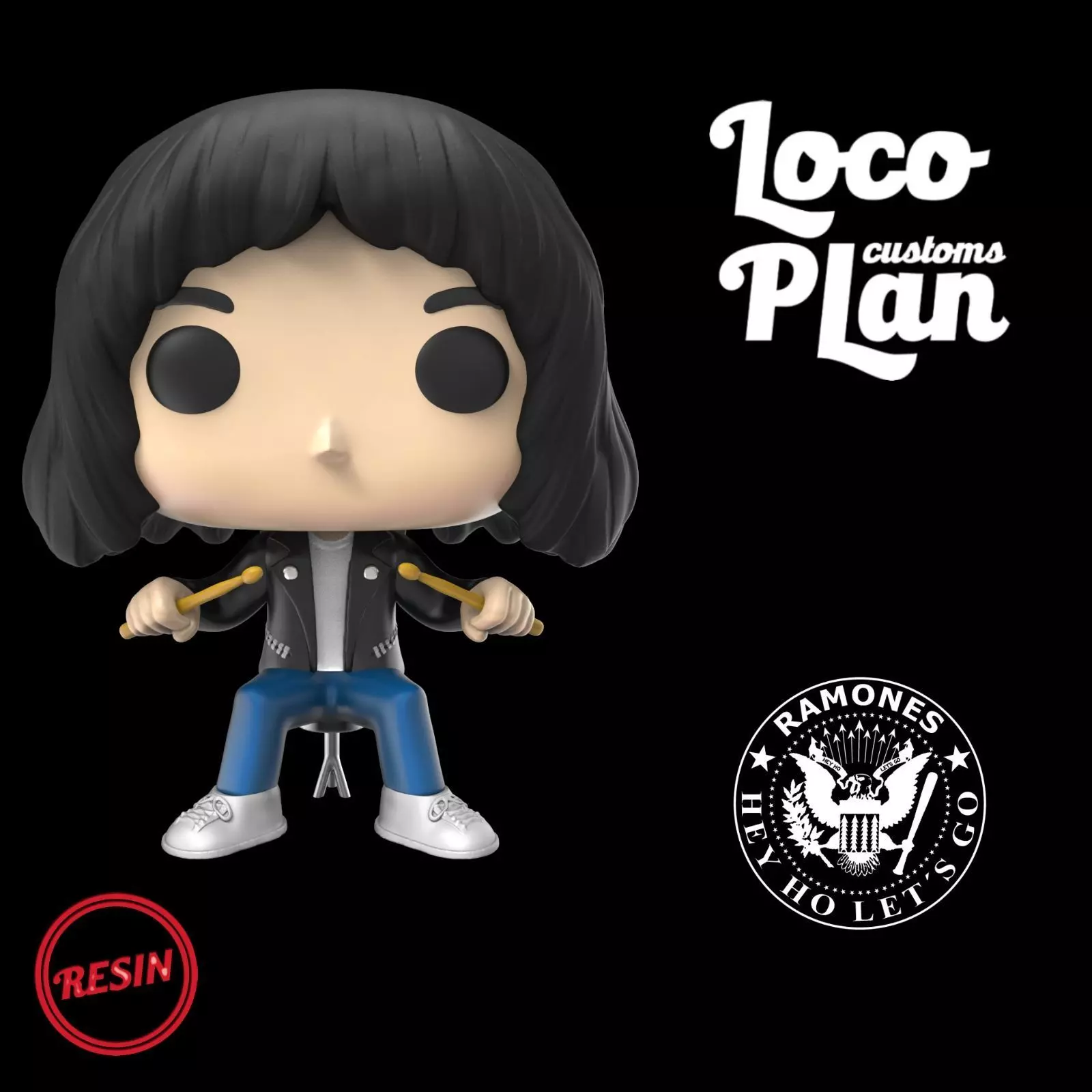 Marky Ramone The Ramones Custom 3D print model_0