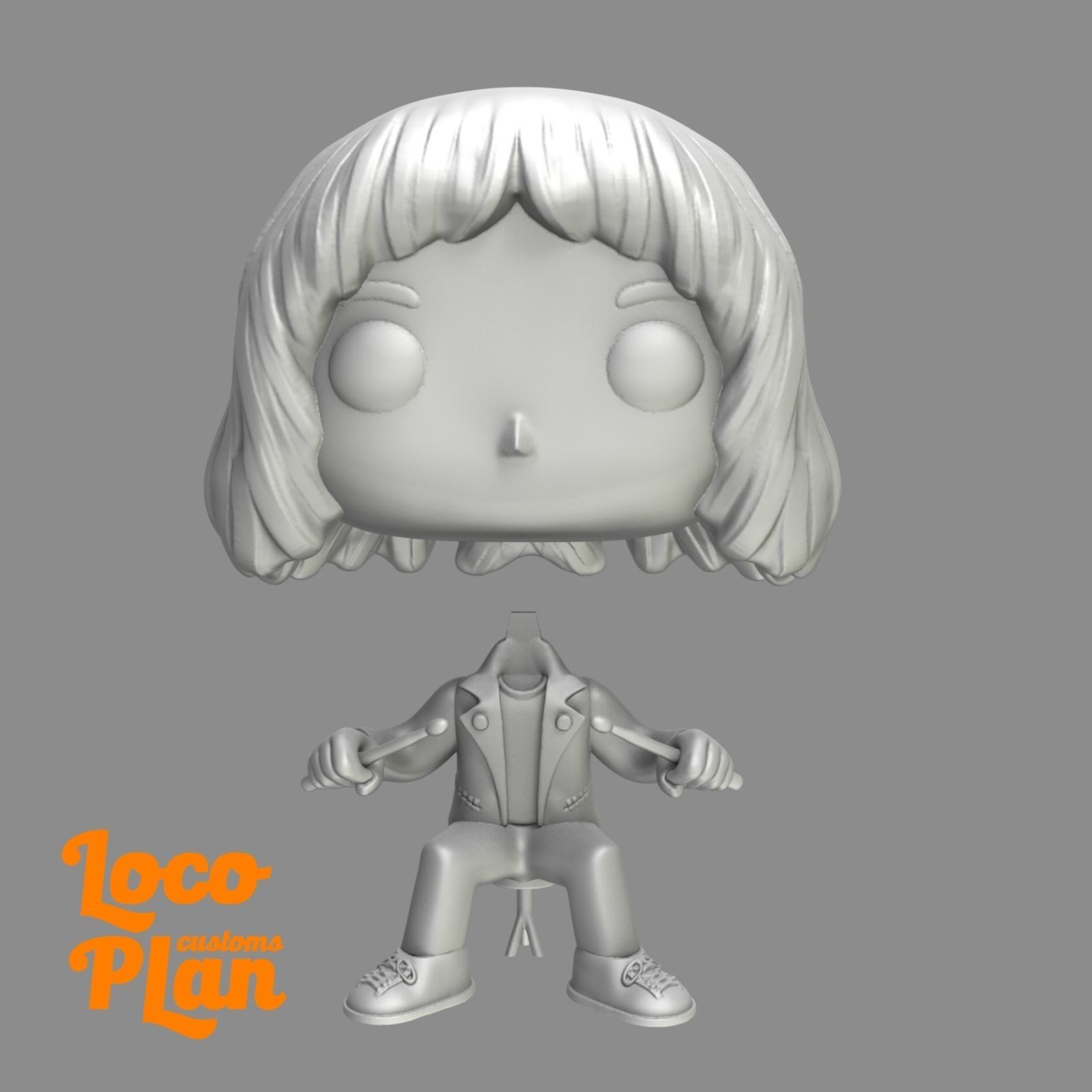 Marky Ramone The Ramones Custom 3D print model_4