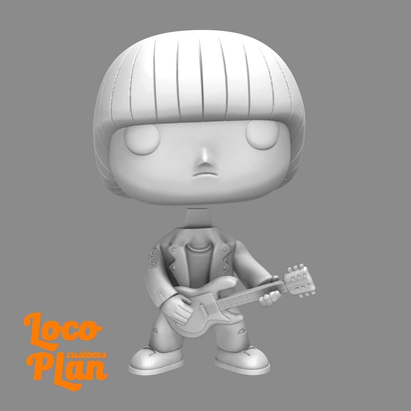 Johnny Ramone the Ramones Custom 3D model 3D printable | CGTrader