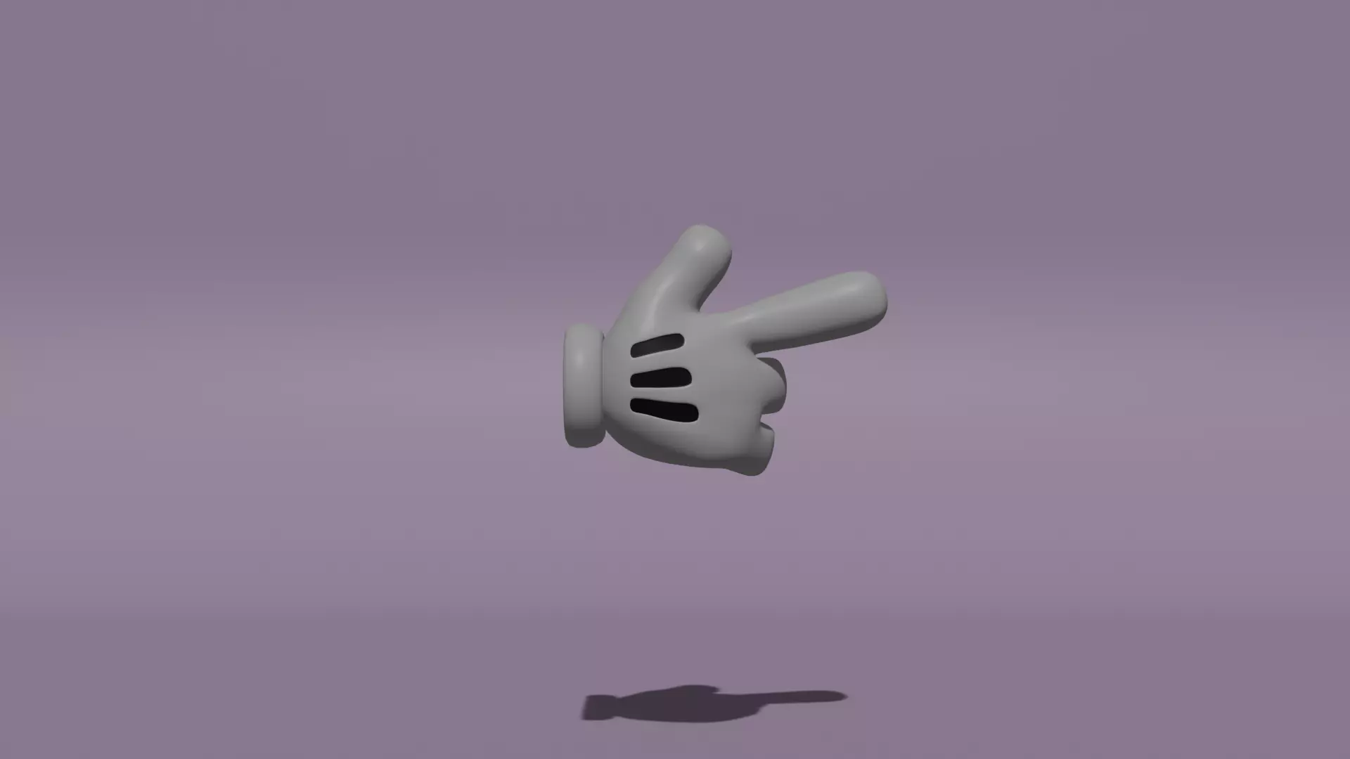 Cartoon Hand 3D model