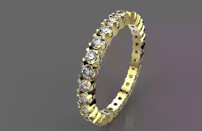R 098 gold diamond eternity ring