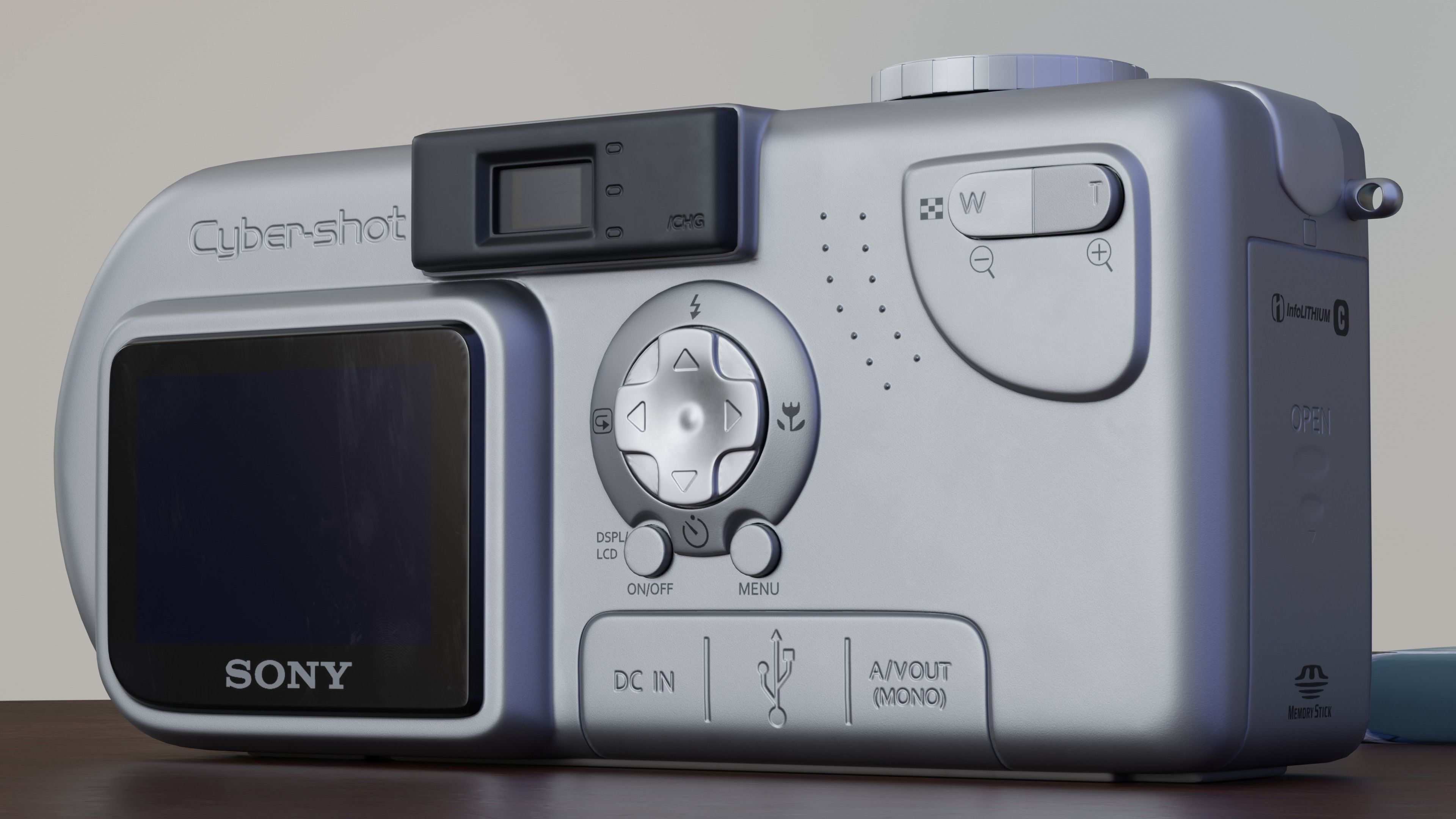 Digital camera Sony dsc-p9  3D model_2