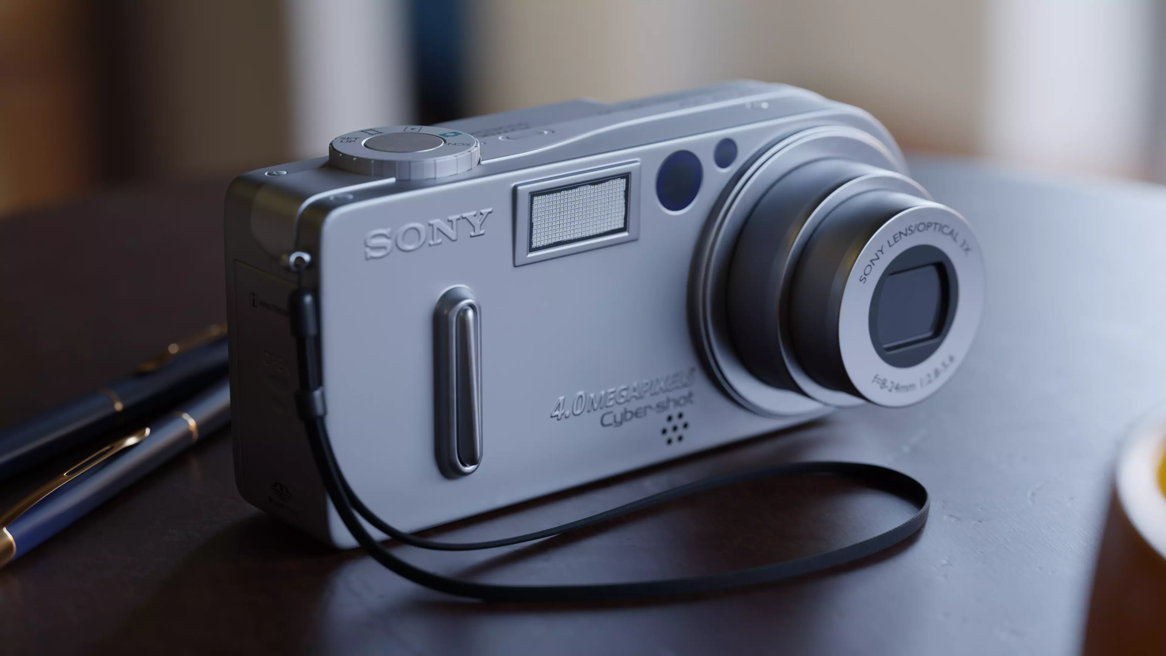 Digital camera Sony dsc-p9  3D model_0