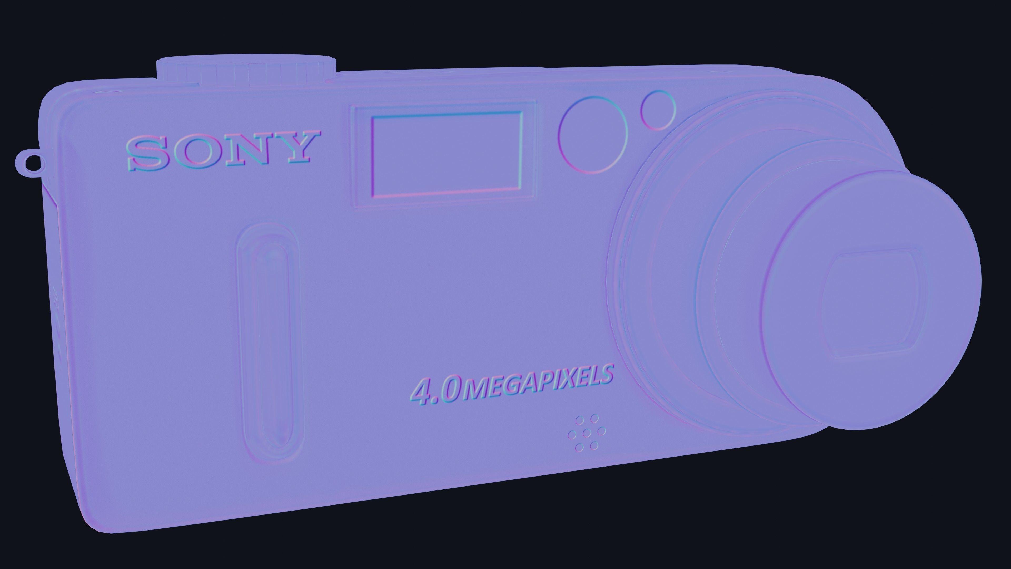 Digital camera Sony dsc-p9  3D model_9