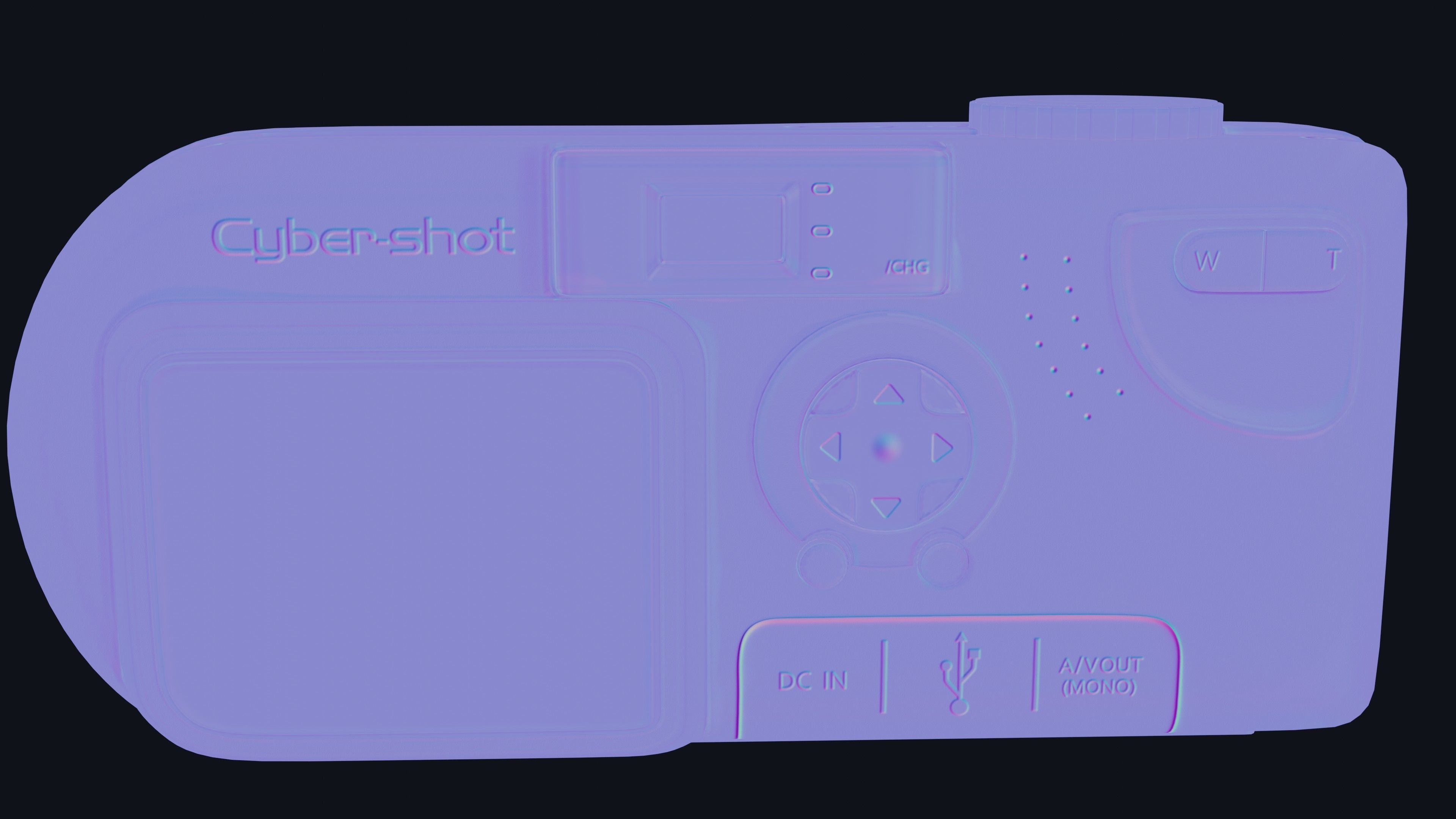 Digital camera Sony dsc-p9  3D model_10