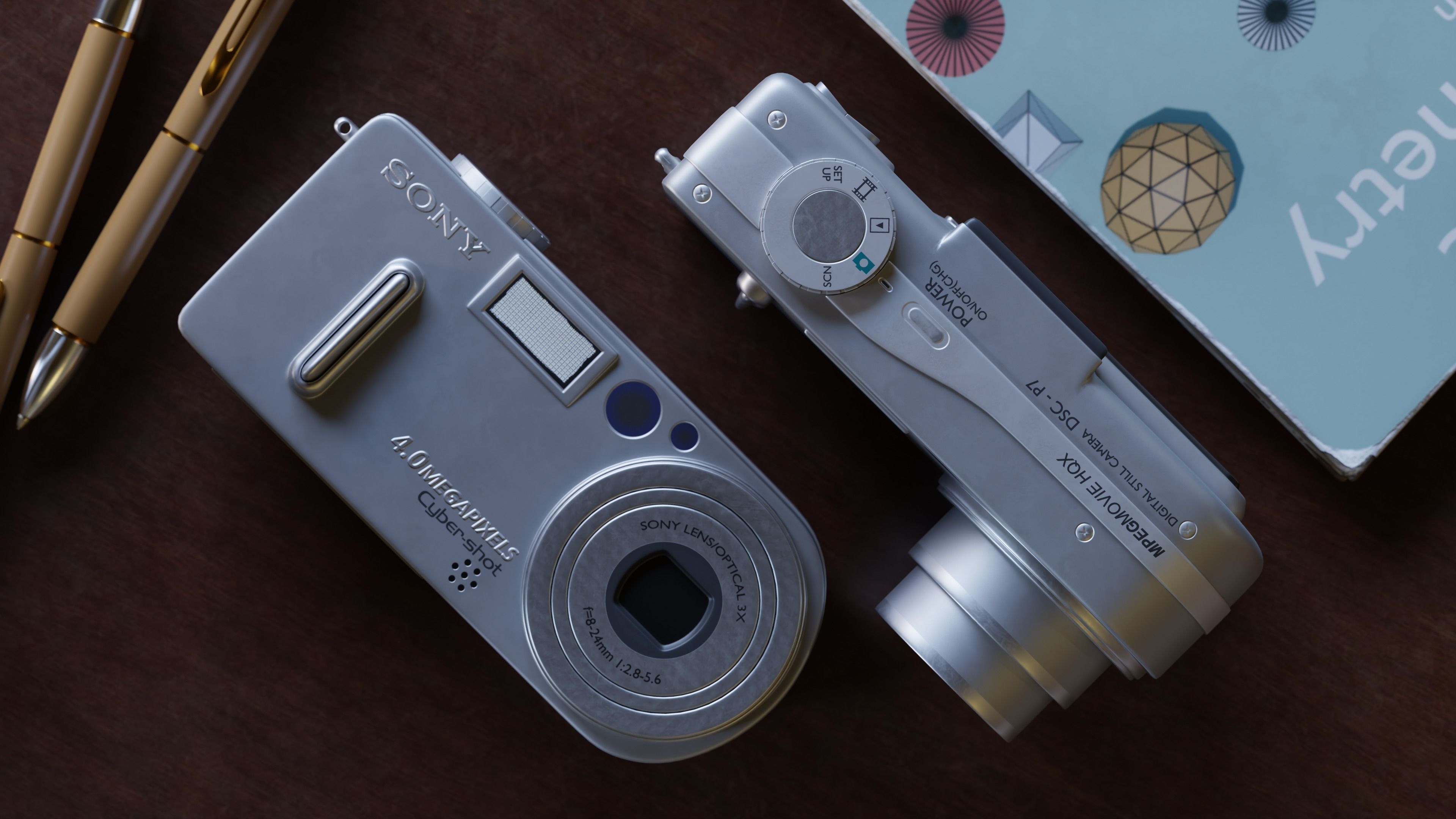 Digital camera Sony dsc-p9  3D model_3