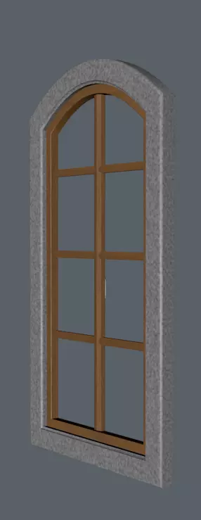 Single window 01 Free 3D model