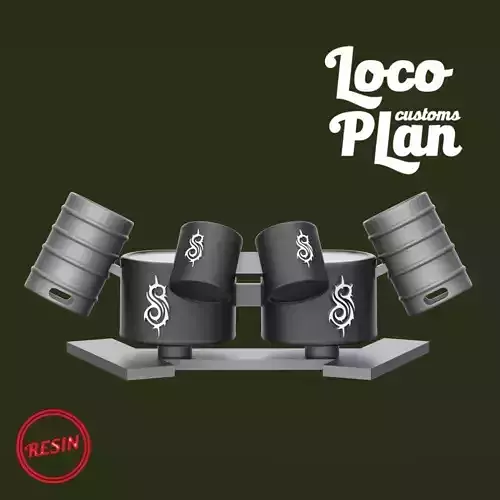 Slipknot Drum Set Custom 3D print model