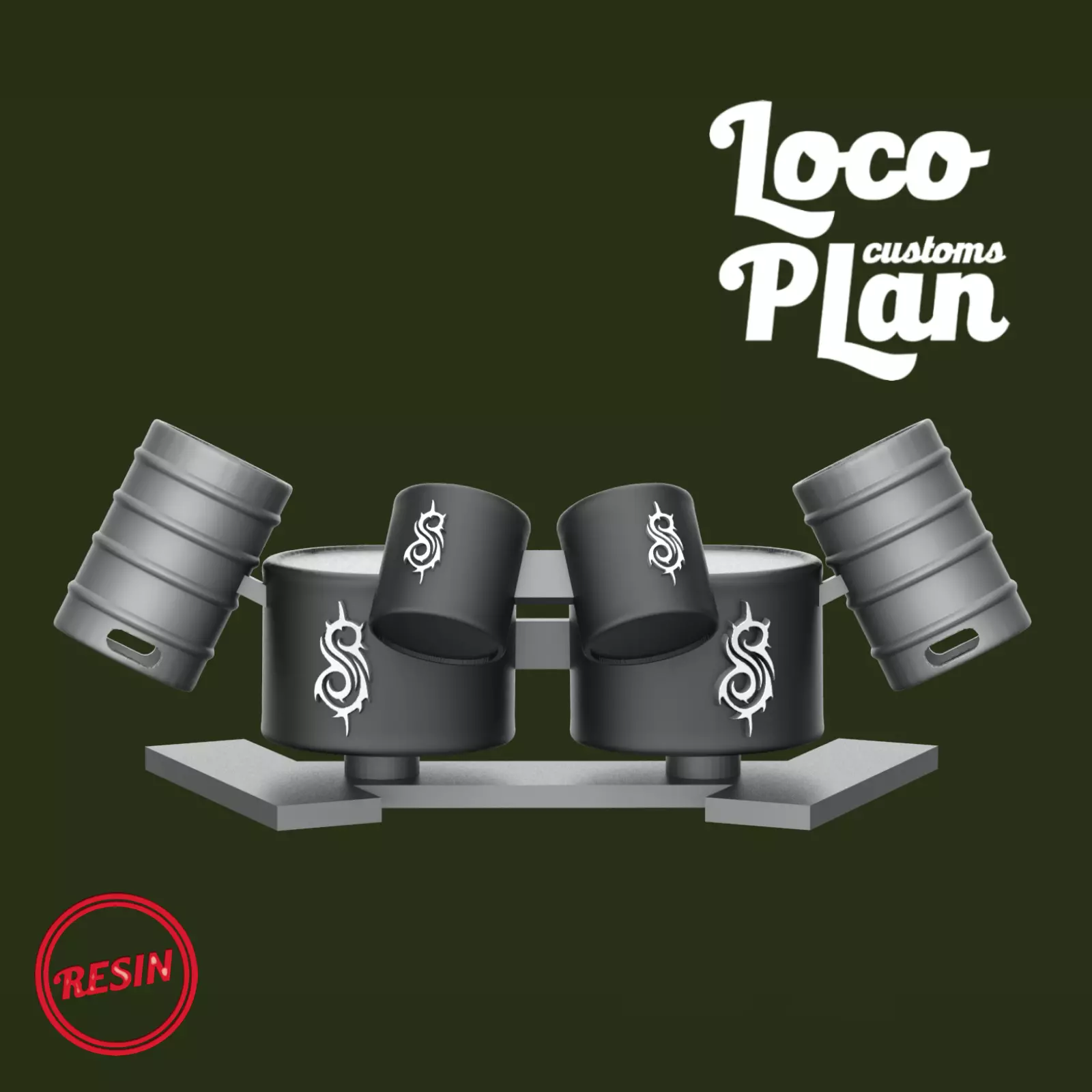 Slipknot Drum Set Custom 3D print model