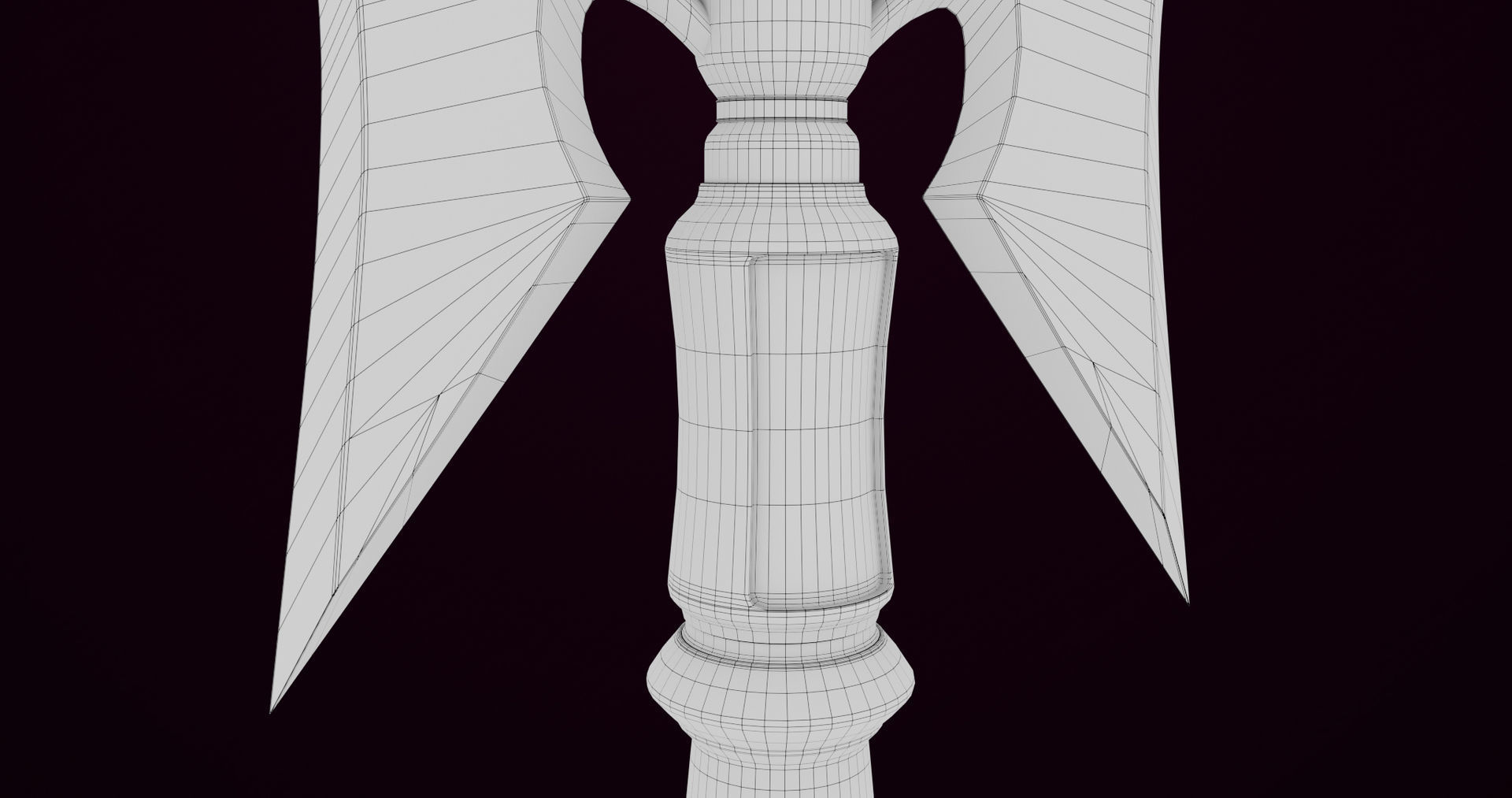 Fantasy Trident 07 All PBR Unity UE Textures Included Low-poly 3D model_24