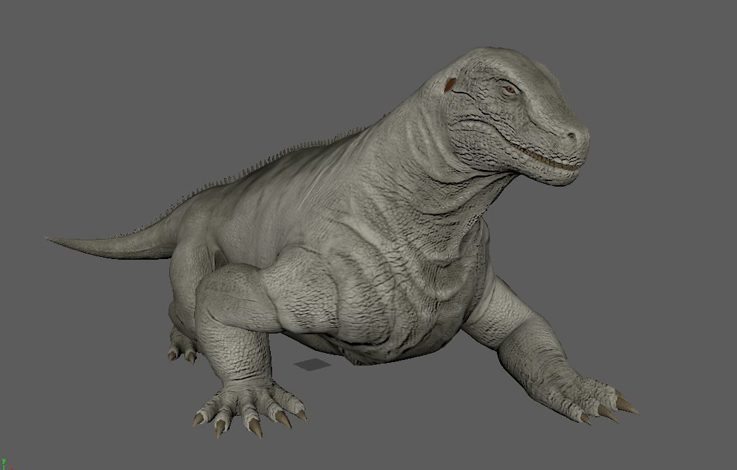  Komodo dragon 3D model_1