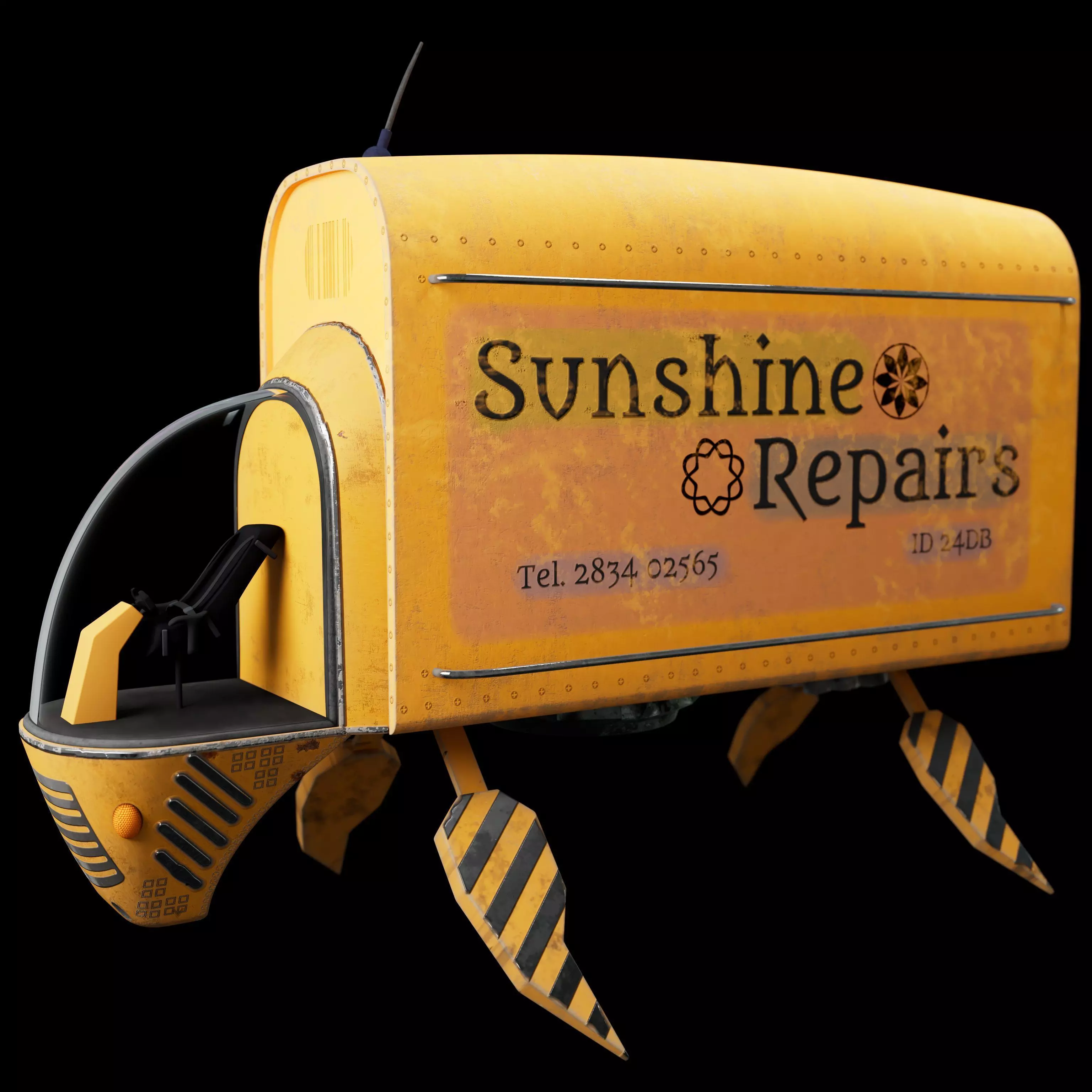 Efficient Logistics Warrior - The Container Truck 3D model_0