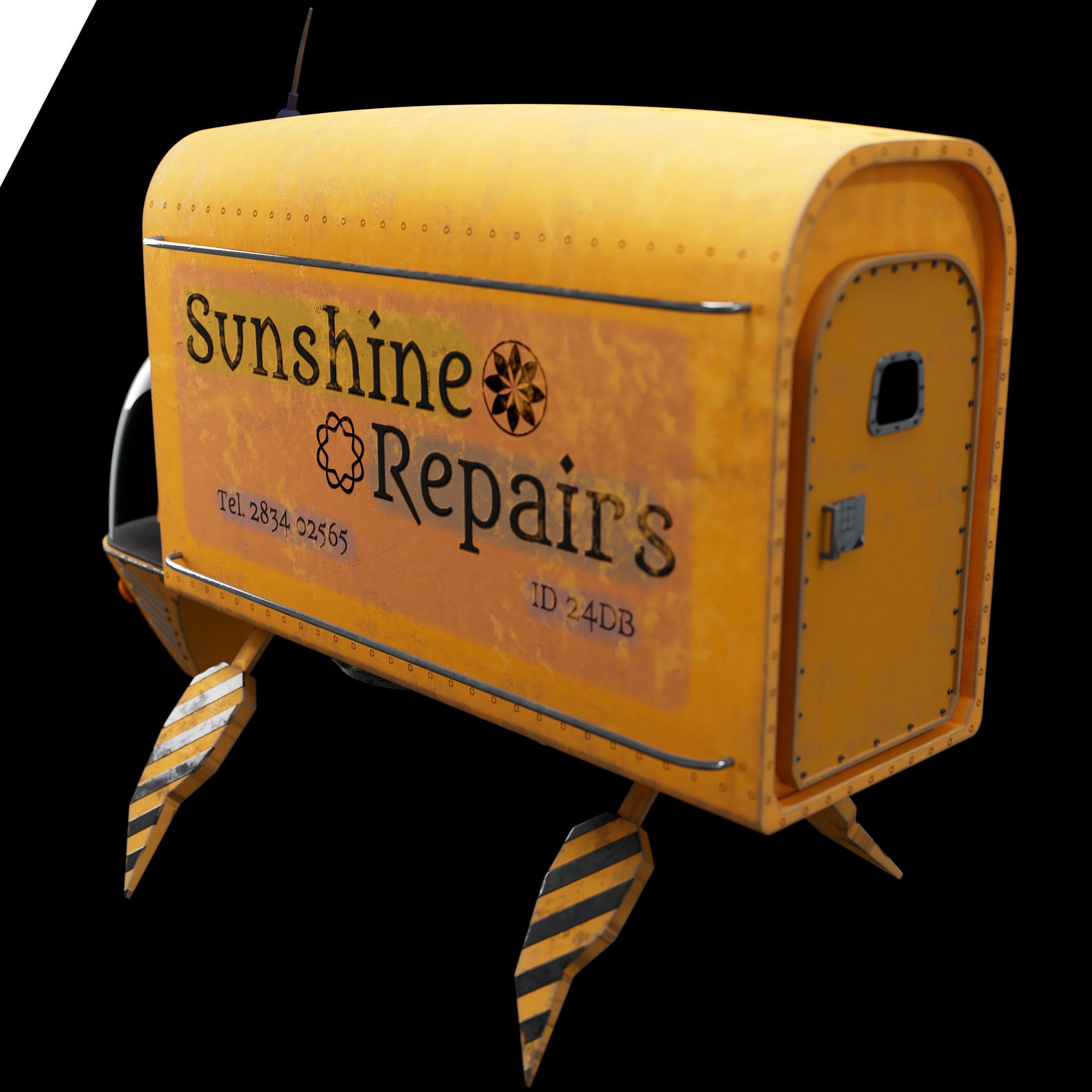 Efficient Logistics Warrior - The Container Truck 3D model_1