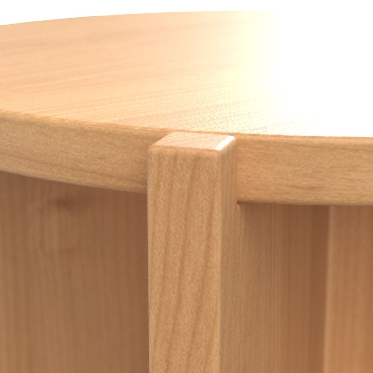 Astrid Round Side Table 3D model_3