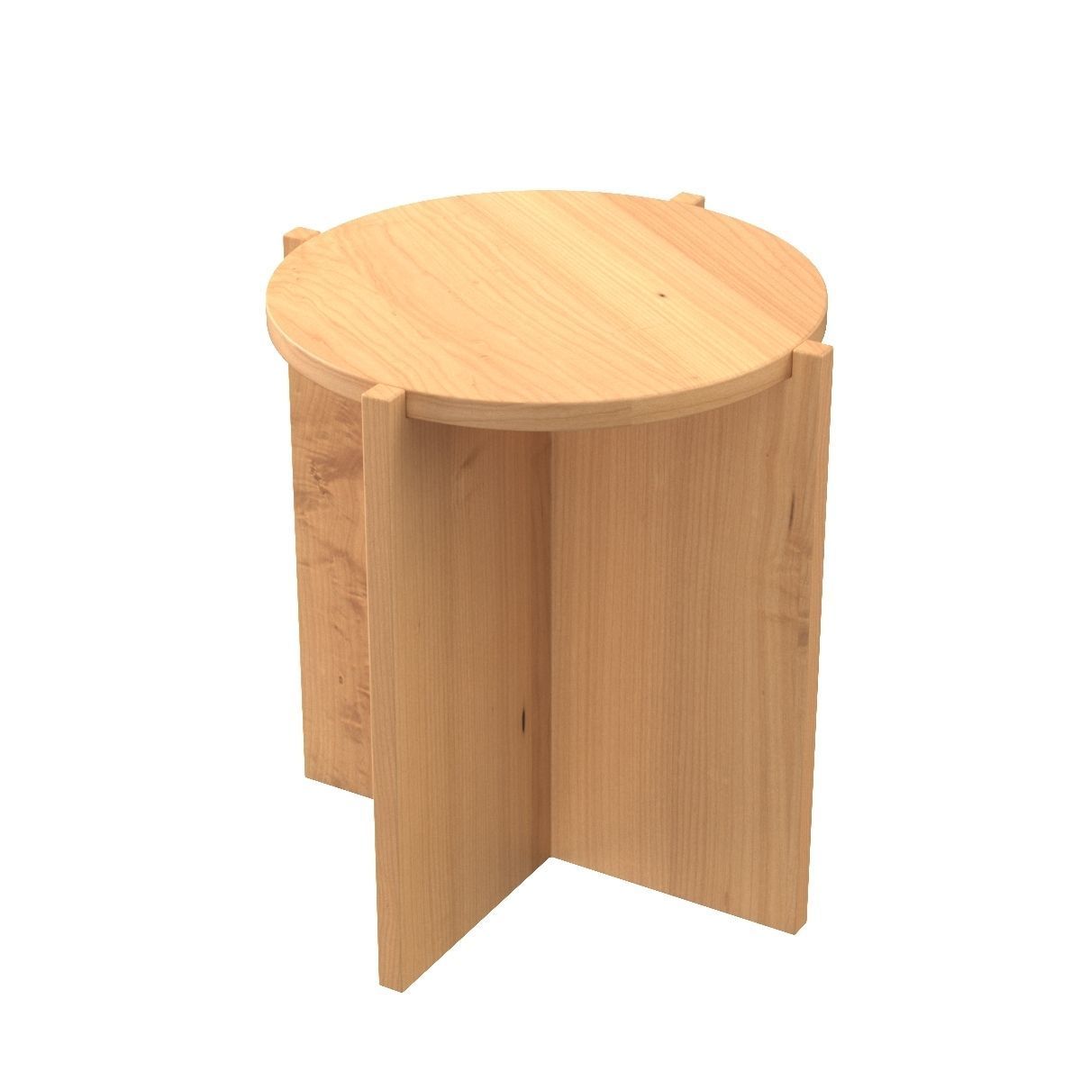 Astrid Round Side Table 3D model_4