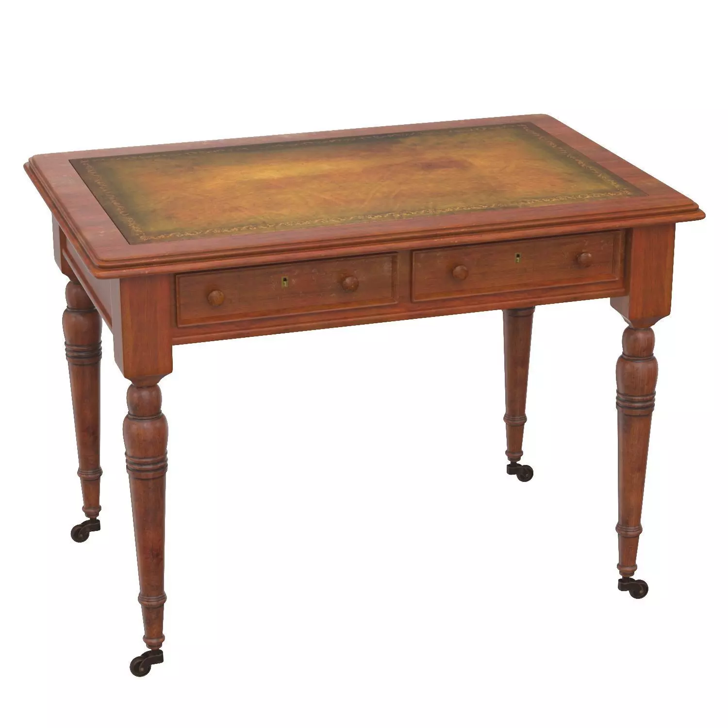 Antique Victorian Writing Table 3D model_0