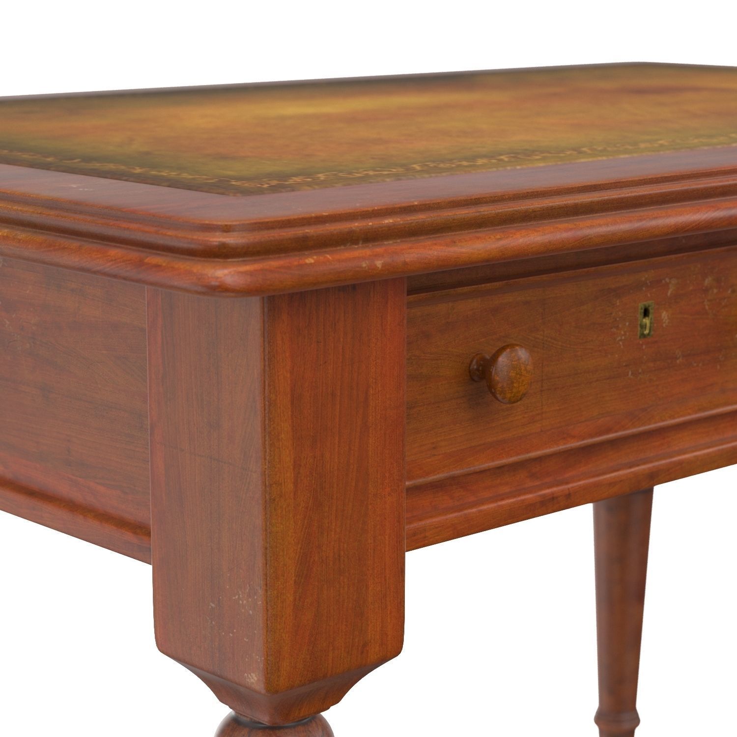 Antique Victorian Writing Table 3D model_3