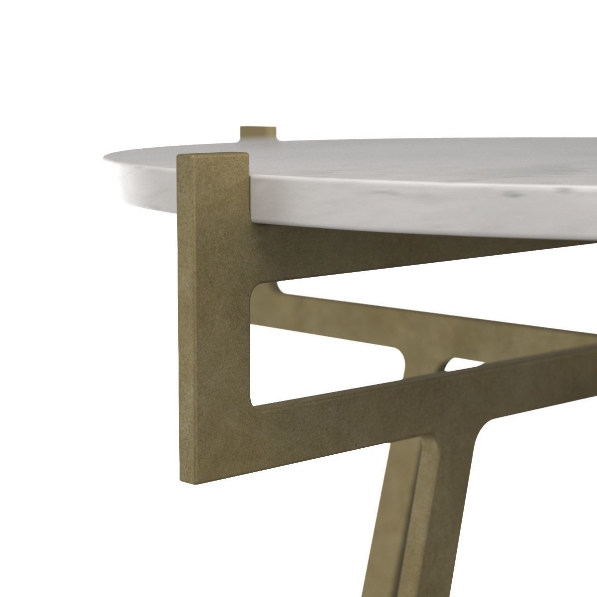 Anak Side White Table 3D model_4