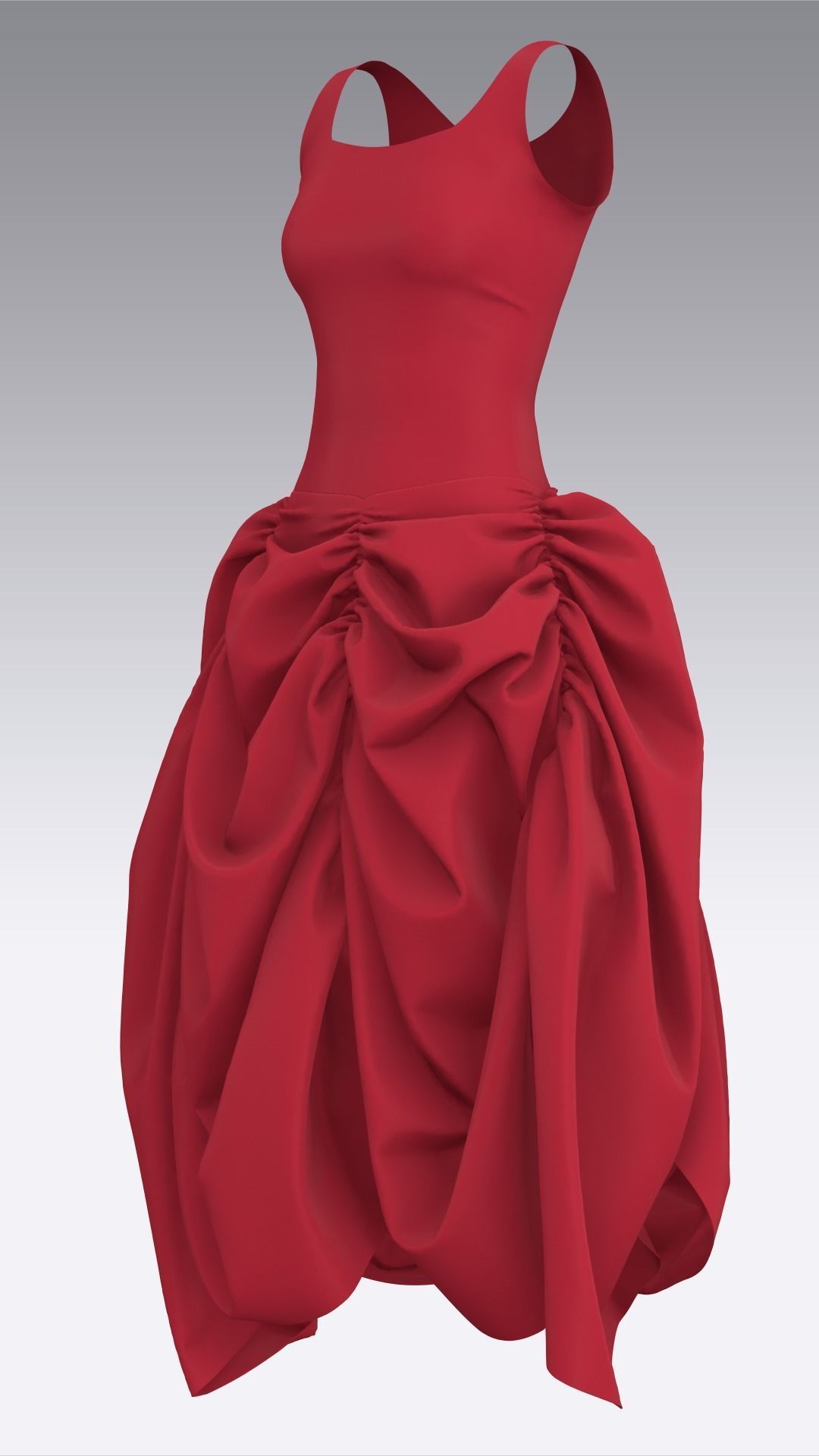 Dress Outfits MD CLO 3D ZPRJ ZPAC project files 3D model_34