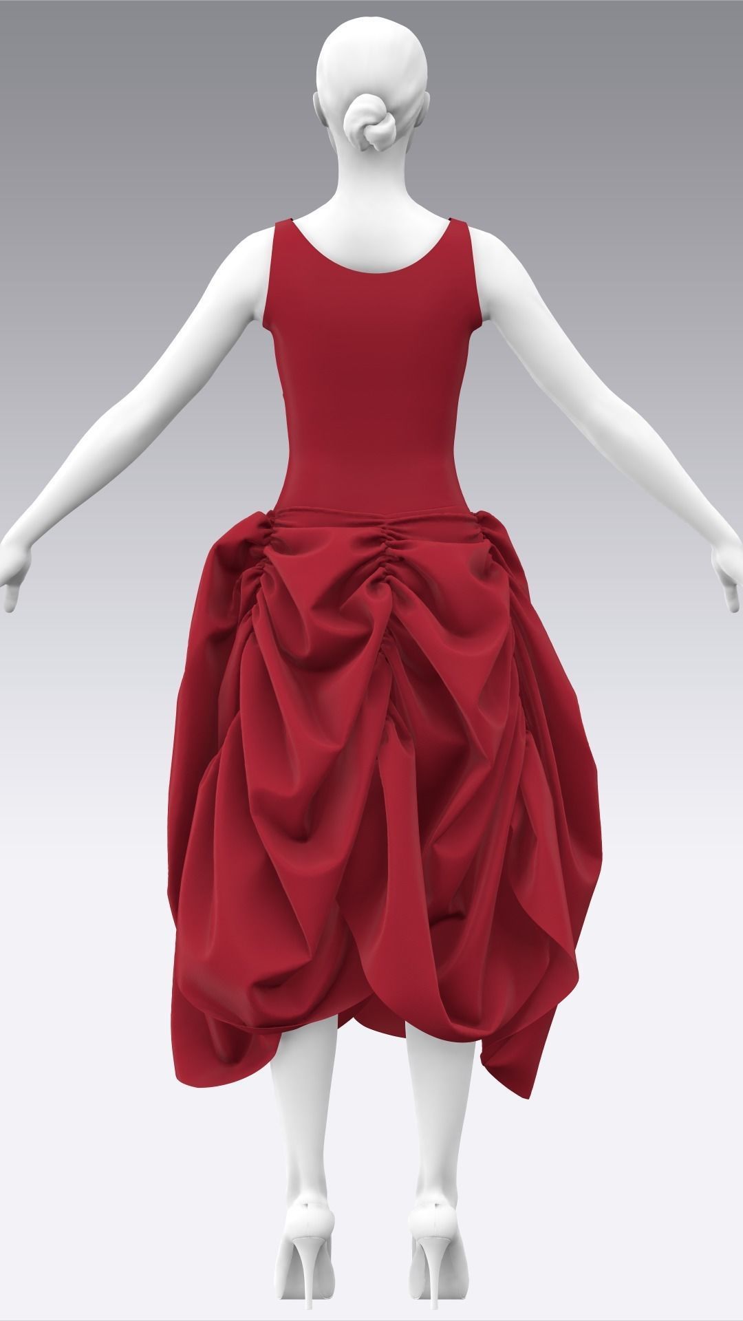Dress Outfits MD CLO 3D ZPRJ ZPAC project files 3D model_26