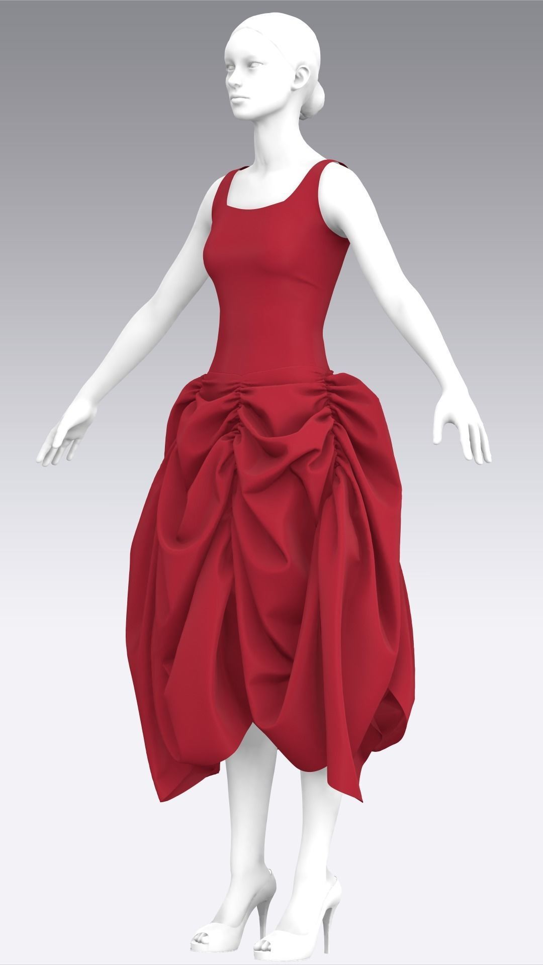 Dress Outfits MD CLO 3D ZPRJ ZPAC project files 3D model_13