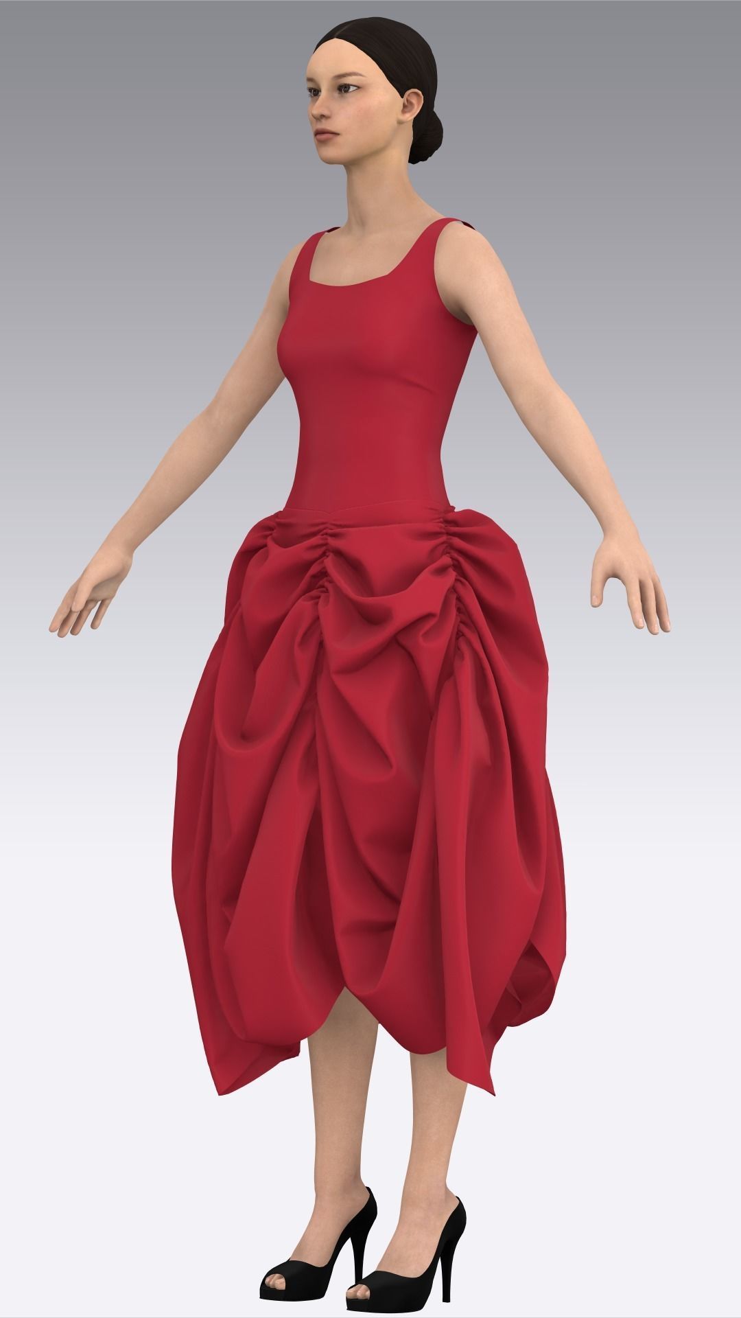 Dress Outfits MD CLO 3D ZPRJ ZPAC project files 3D model_25