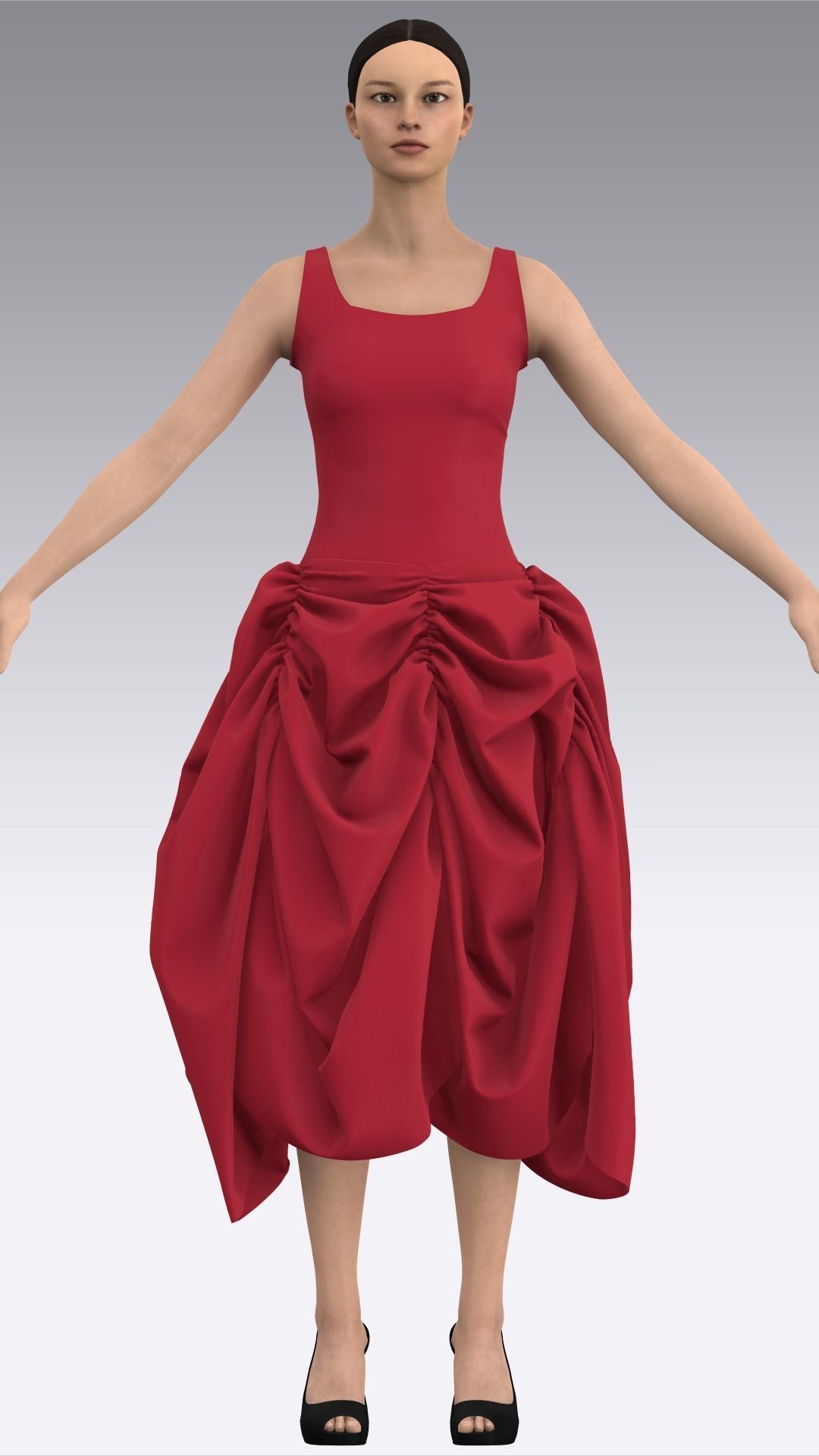 Dress Outfits MD CLO 3D ZPRJ ZPAC project files 3D model_29