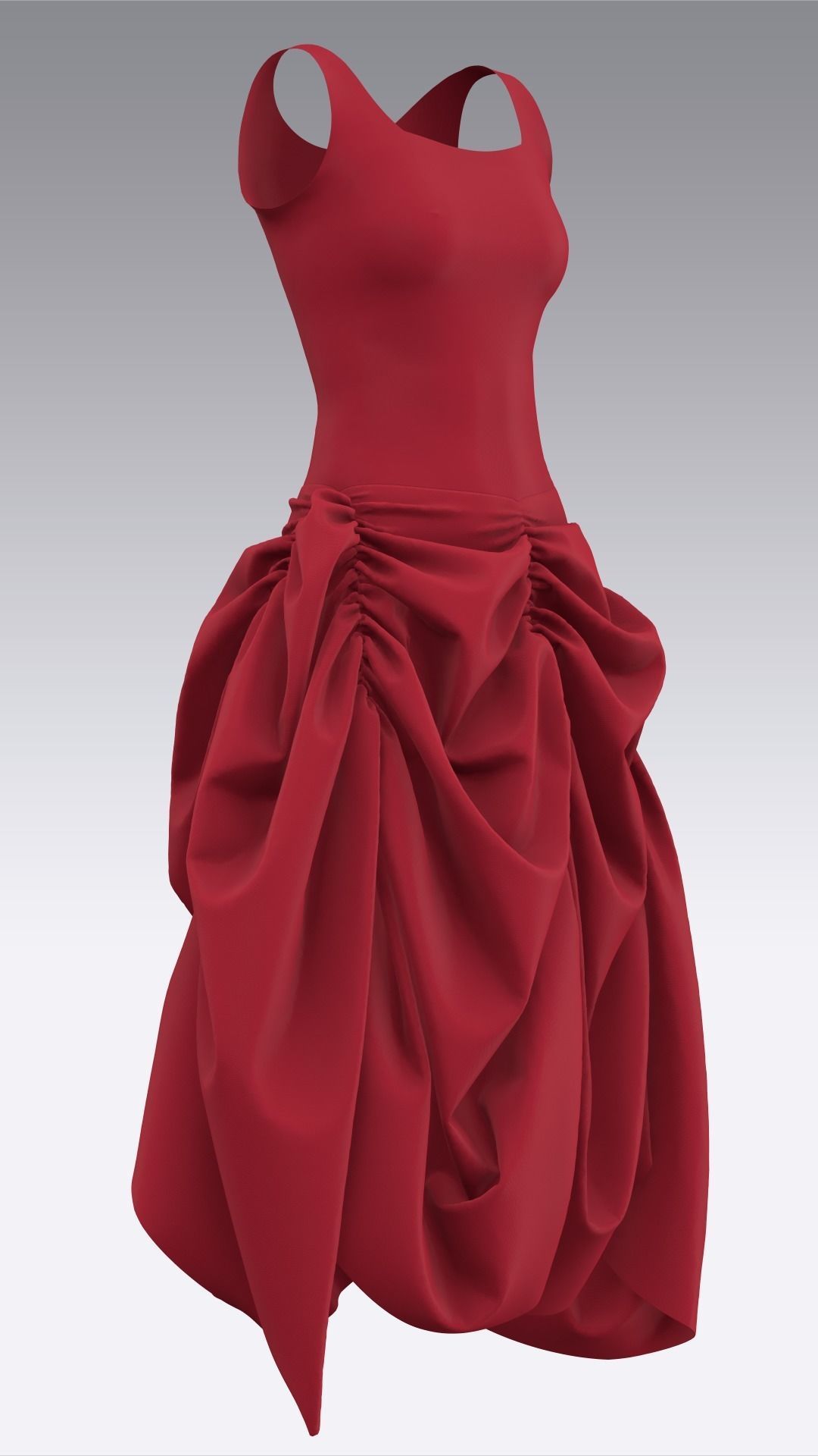 Dress Outfits MD CLO 3D ZPRJ ZPAC project files 3D model_30