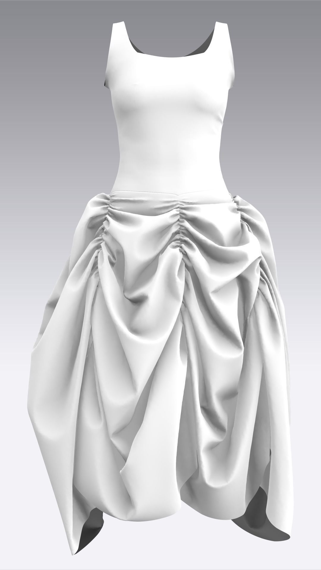 Dress Outfits MD CLO 3D ZPRJ ZPAC project files 3D model_15