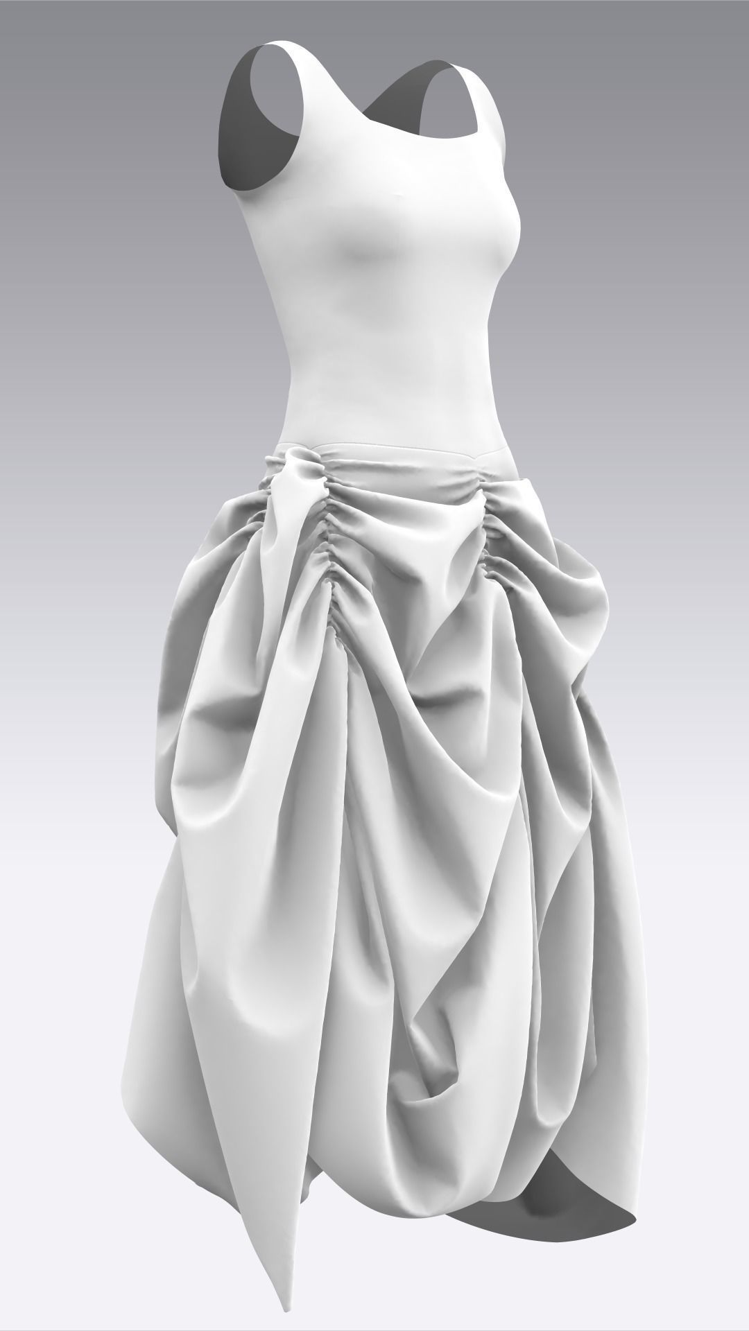 Dress Outfits MD CLO 3D ZPRJ ZPAC project files 3D model_17