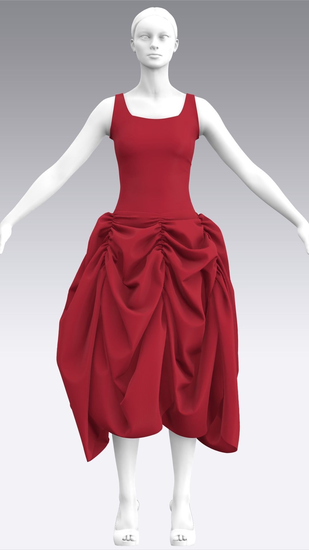 Dress Outfits MD CLO 3D ZPRJ ZPAC project files 3D model_27