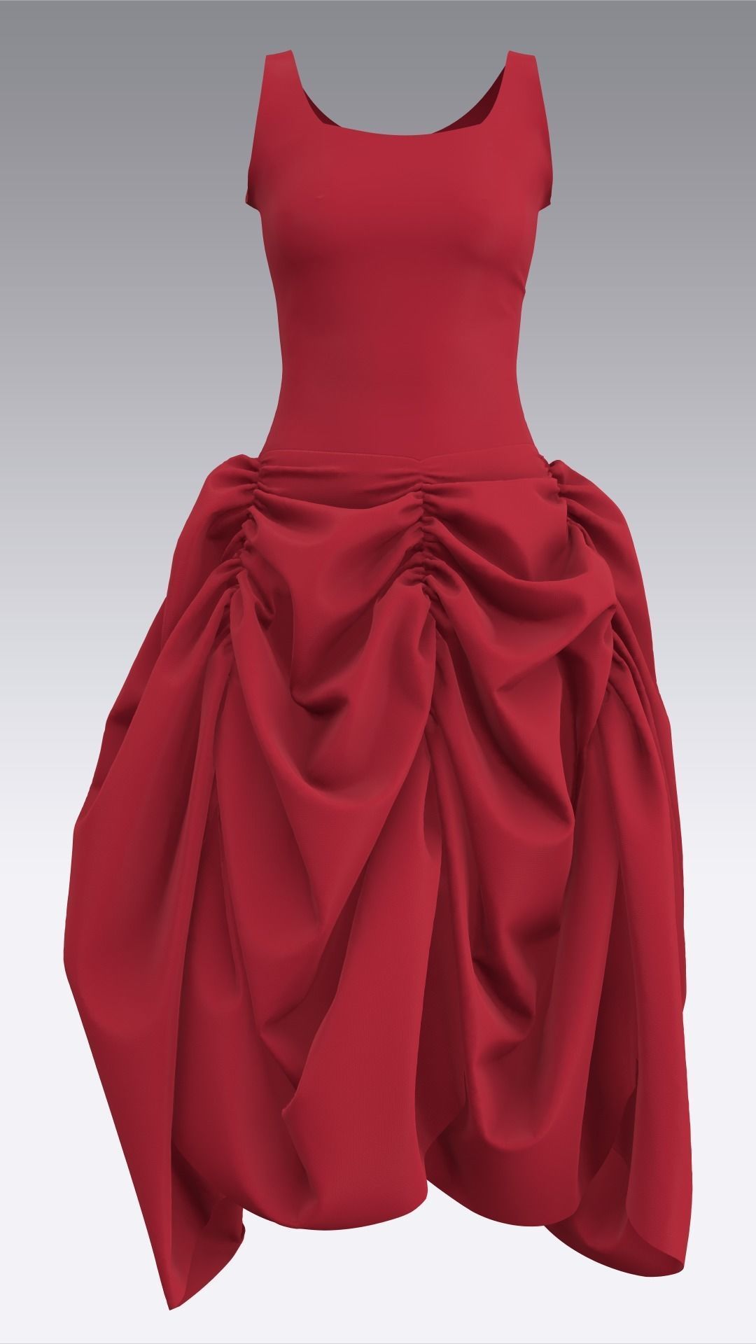 Dress Outfits MD CLO 3D ZPRJ ZPAC project files 3D model_33