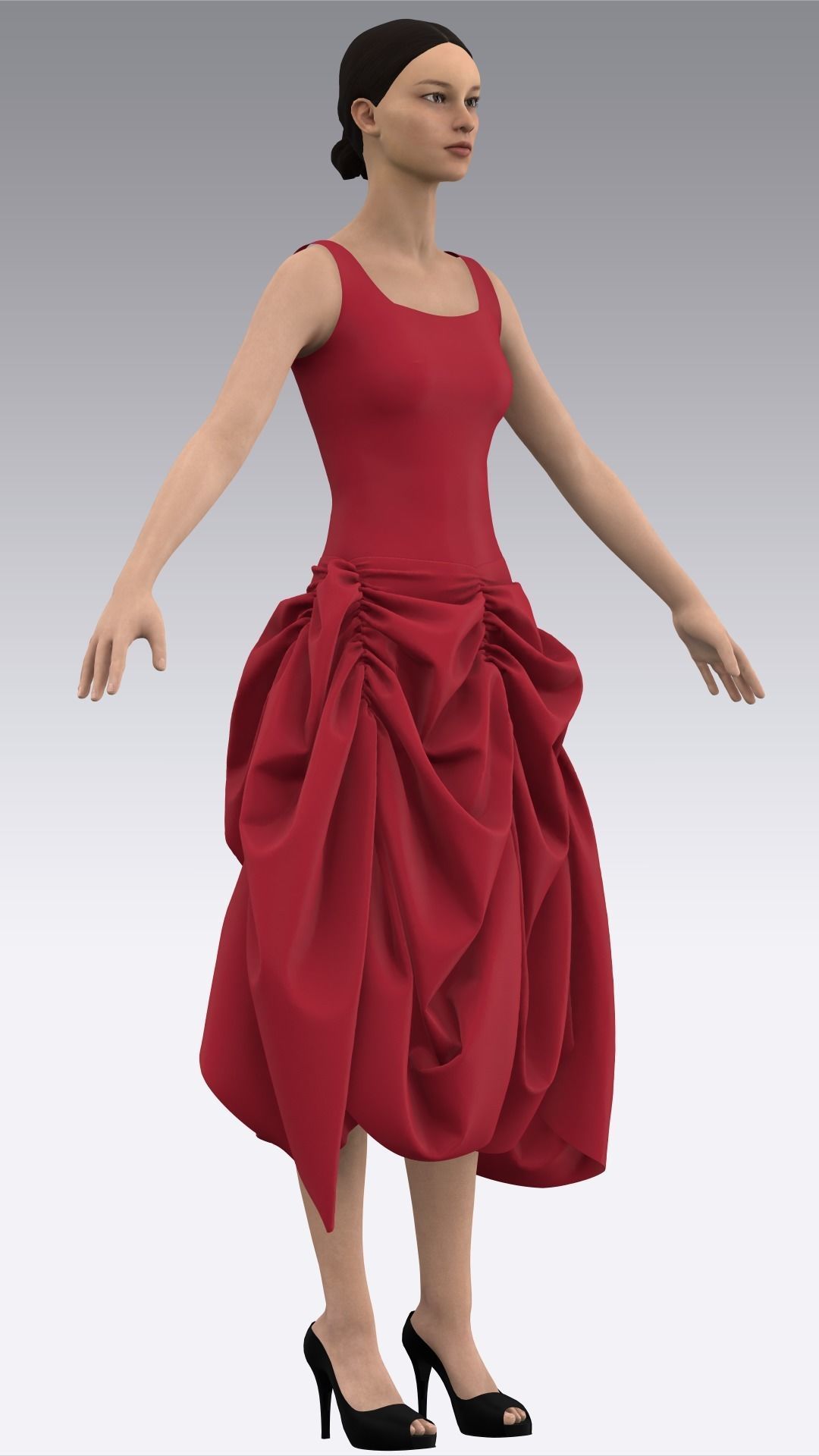 Dress Outfits MD CLO 3D ZPRJ ZPAC project files 3D model_28