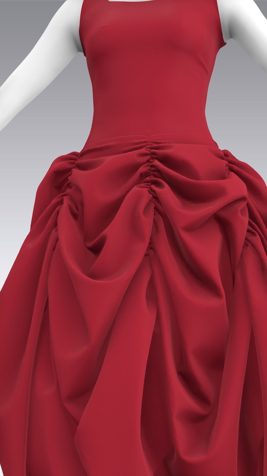 Dress Outfits MD CLO 3D ZPRJ ZPAC project files 3D model_36