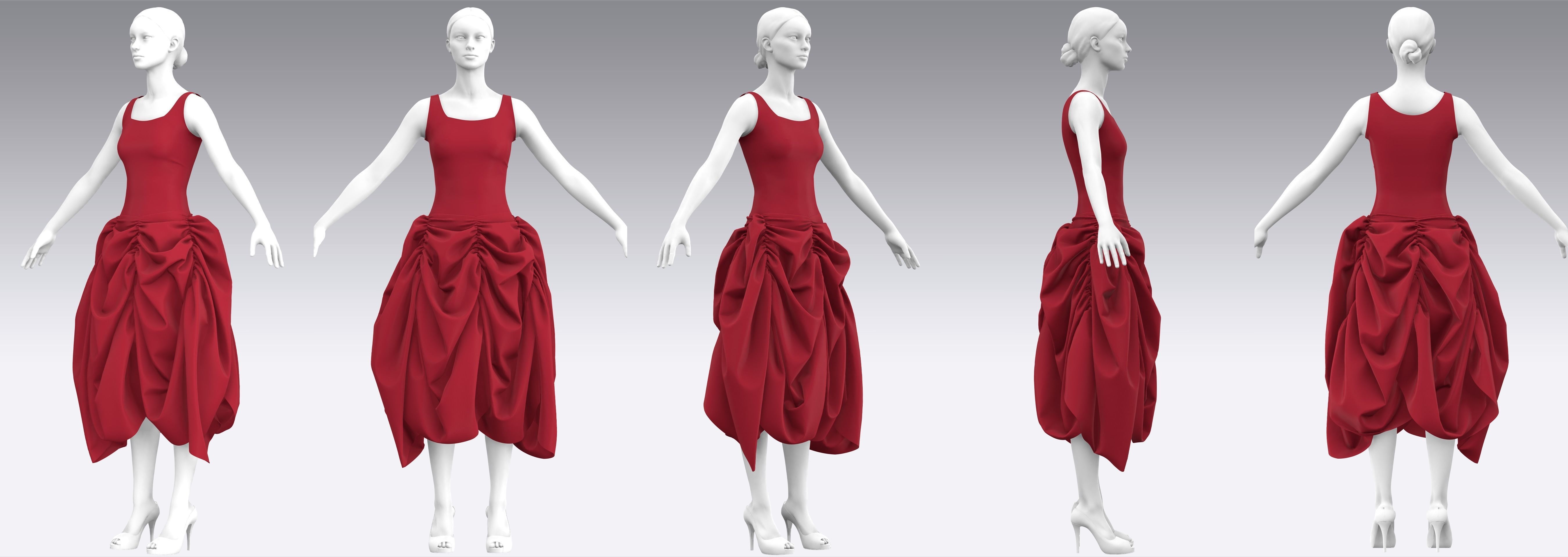 Dress Outfits MD CLO 3D ZPRJ ZPAC project files 3D model_3