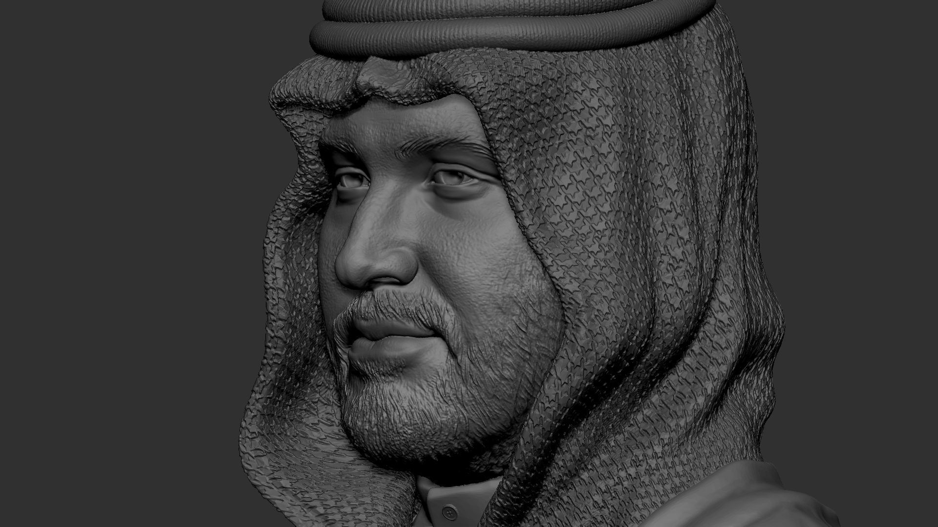 Mohammed bin Salman 3D print model_36