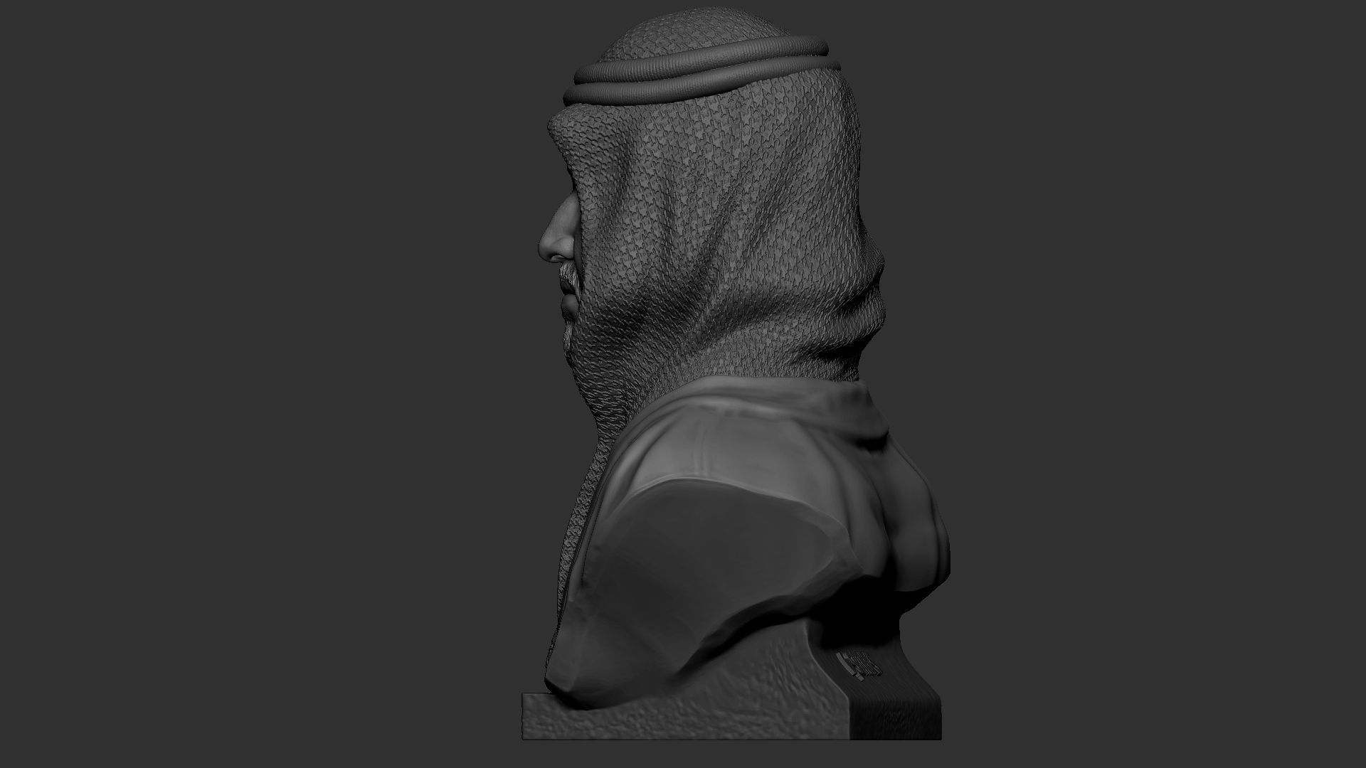 Mohammed bin Salman 3D print model_8