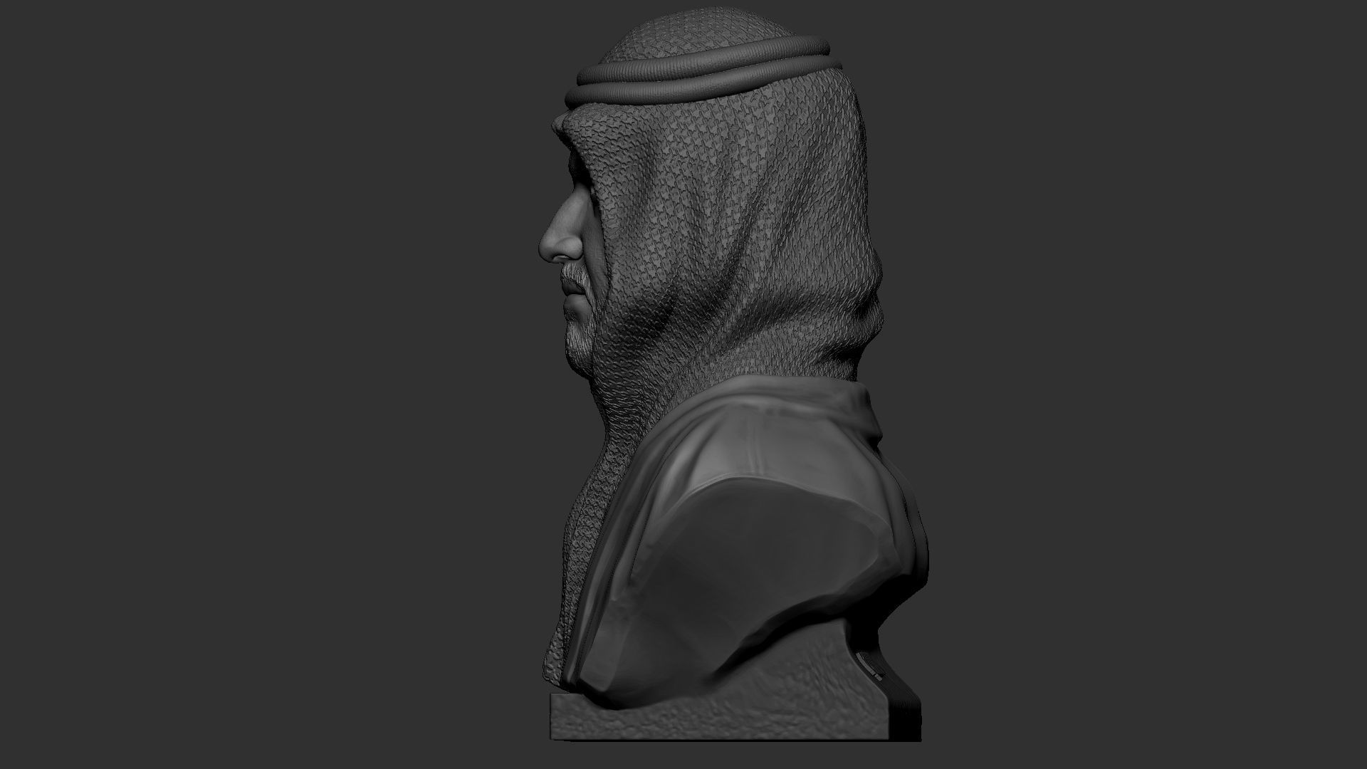 Mohammed bin Salman 3D print model_7