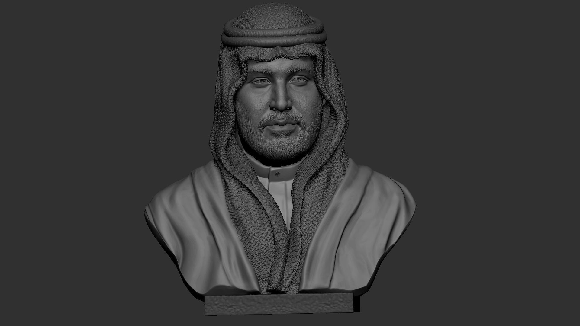 Mohammed bin Salman 3D print model_34
