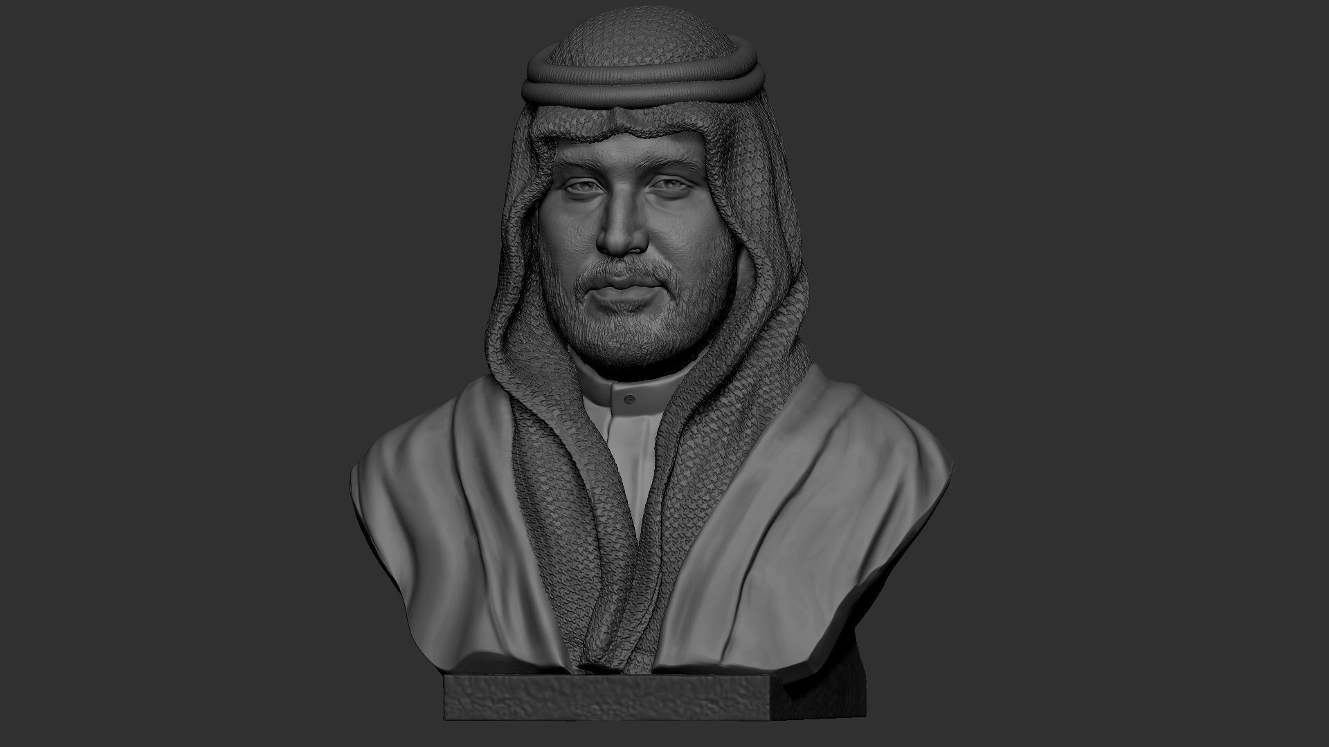 Mohammed bin Salman 3D print model_26