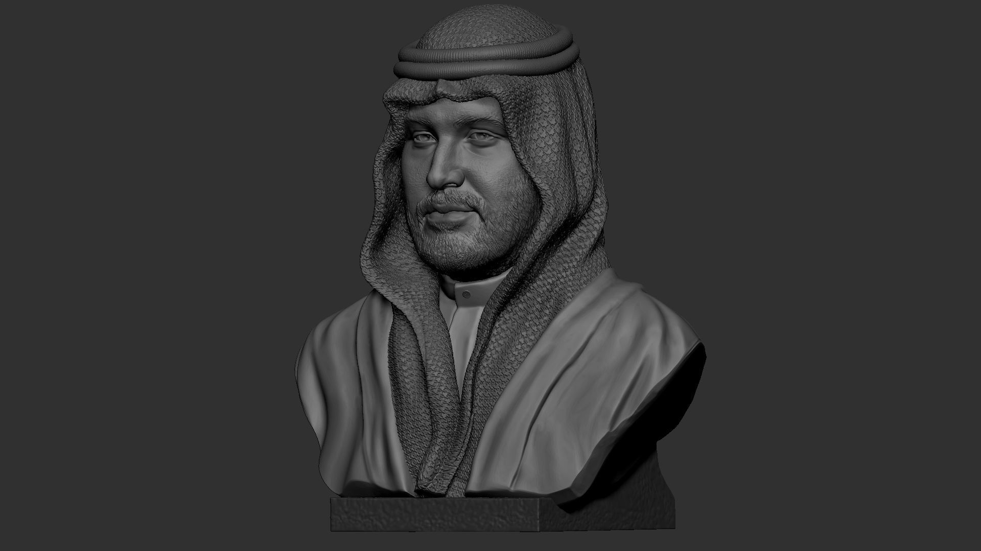 Mohammed bin Salman 3D print model_46