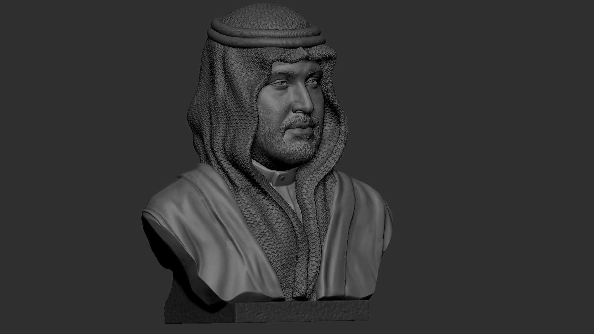 Mohammed bin Salman 3D print model_32