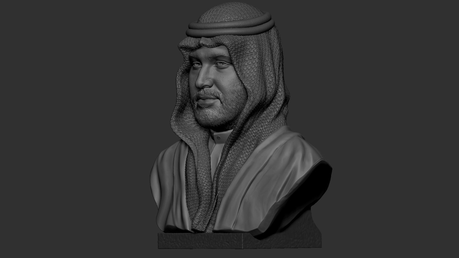 Mohammed bin Salman 3D print model_48