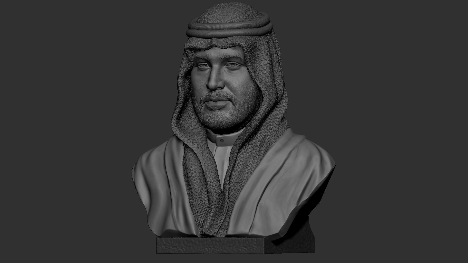 Mohammed bin Salman 3D print model_35