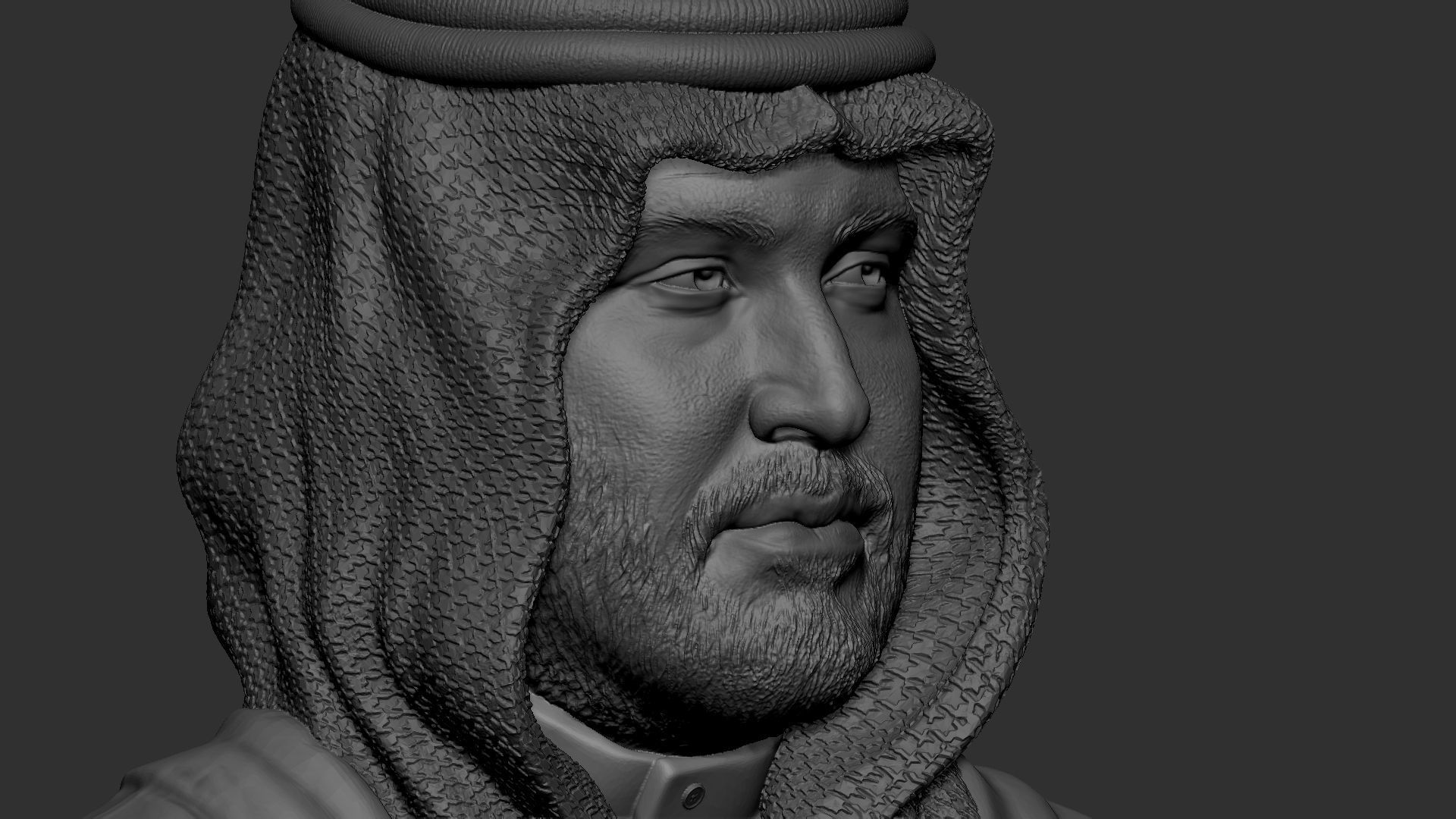 Mohammed bin Salman 3D print model_37