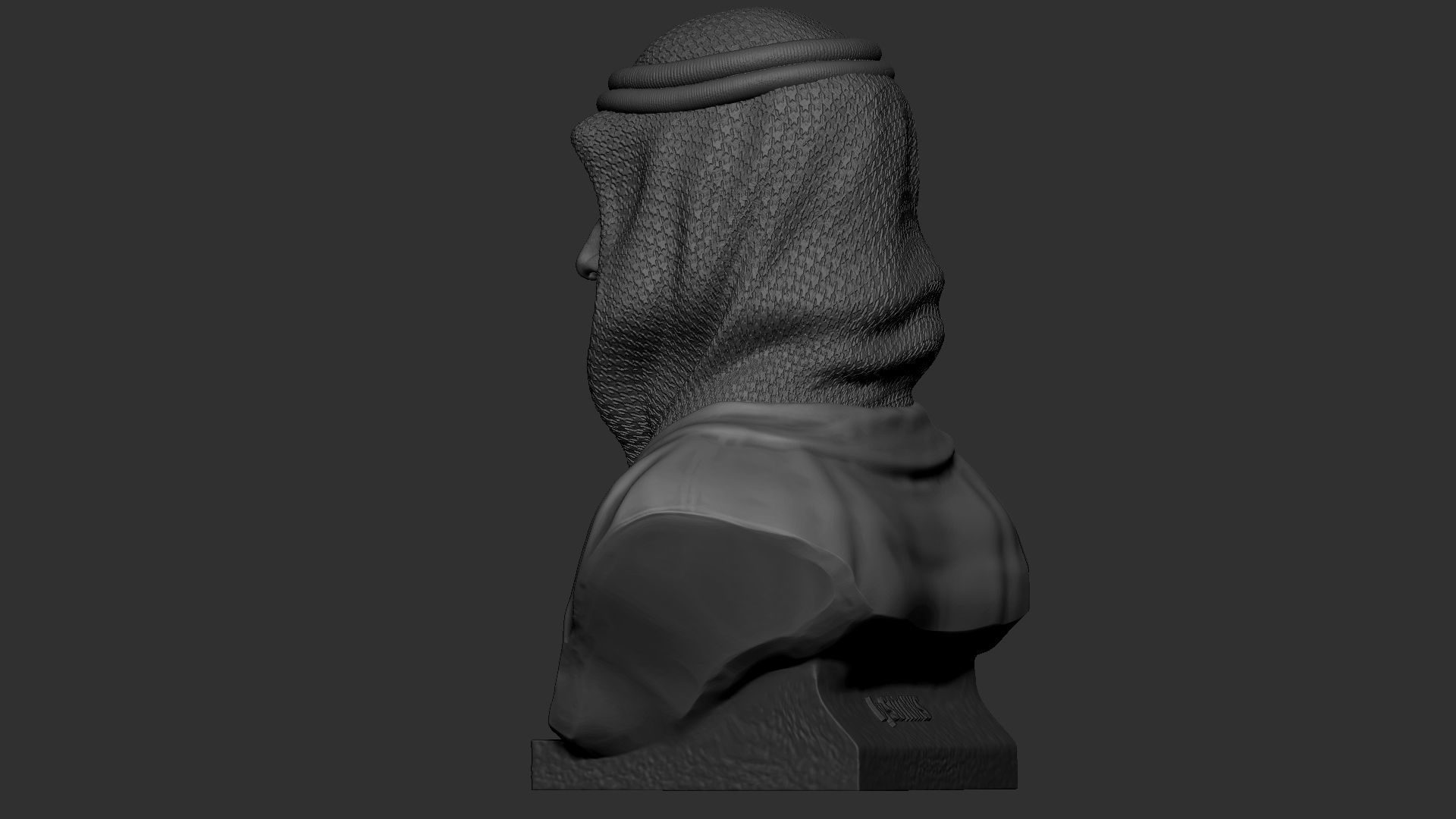 Mohammed bin Salman 3D print model_9