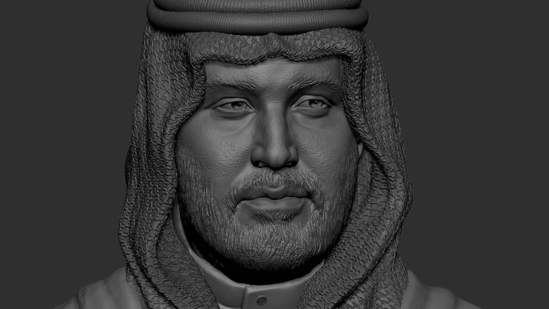 Mohammed bin Salman 3D print model_3