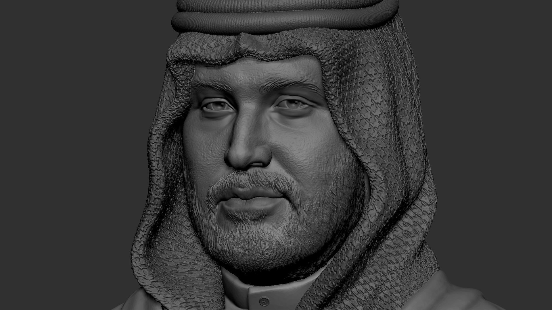 Mohammed bin Salman 3D print model_4